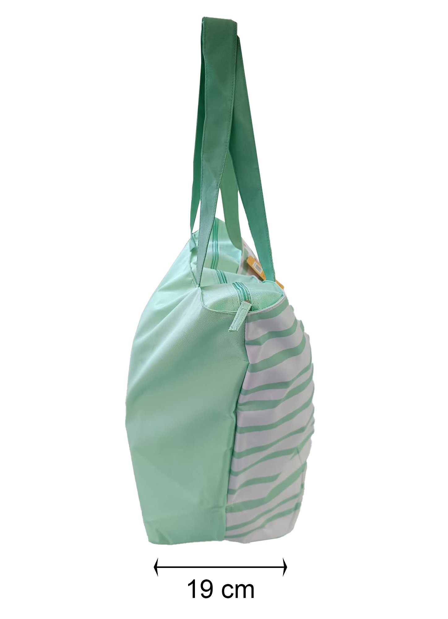Haus und Deko Einkaufsshopper Strandtasche Badetasche Shopper Schultertasche Reißverschluss Beach – Bild 5 von 5