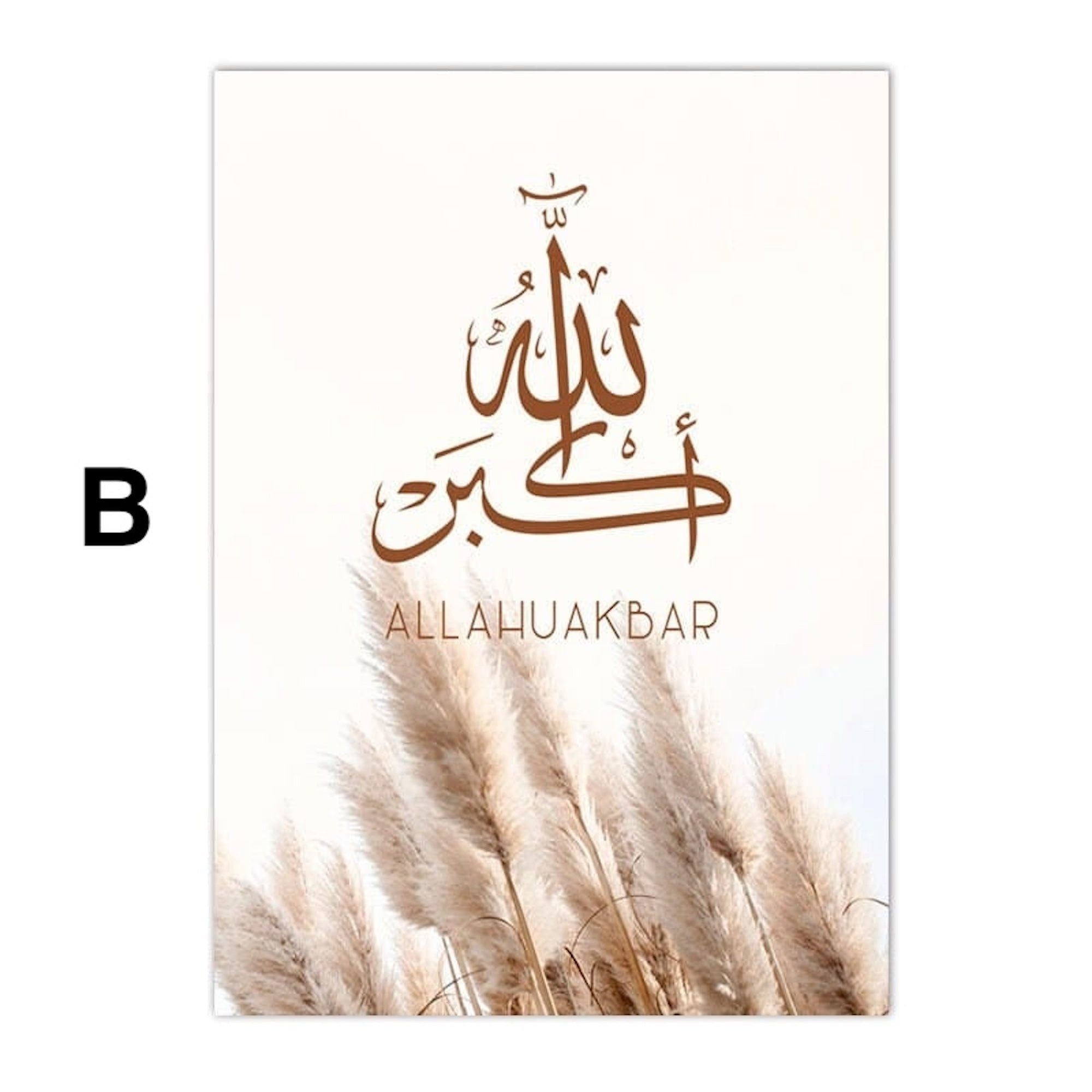 JUSTGOODMOOD Poster Pampass Gras Kalligraphie Wandbilder Wohnzimmer Schlafzimmer Deko Prin, A (1 St) – Bild 4 von 5