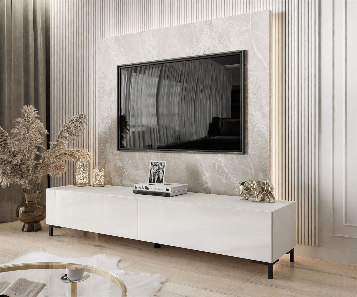 Lookway Lowboard COLETTE TV-Schrank mit Füße günstig online kaufen