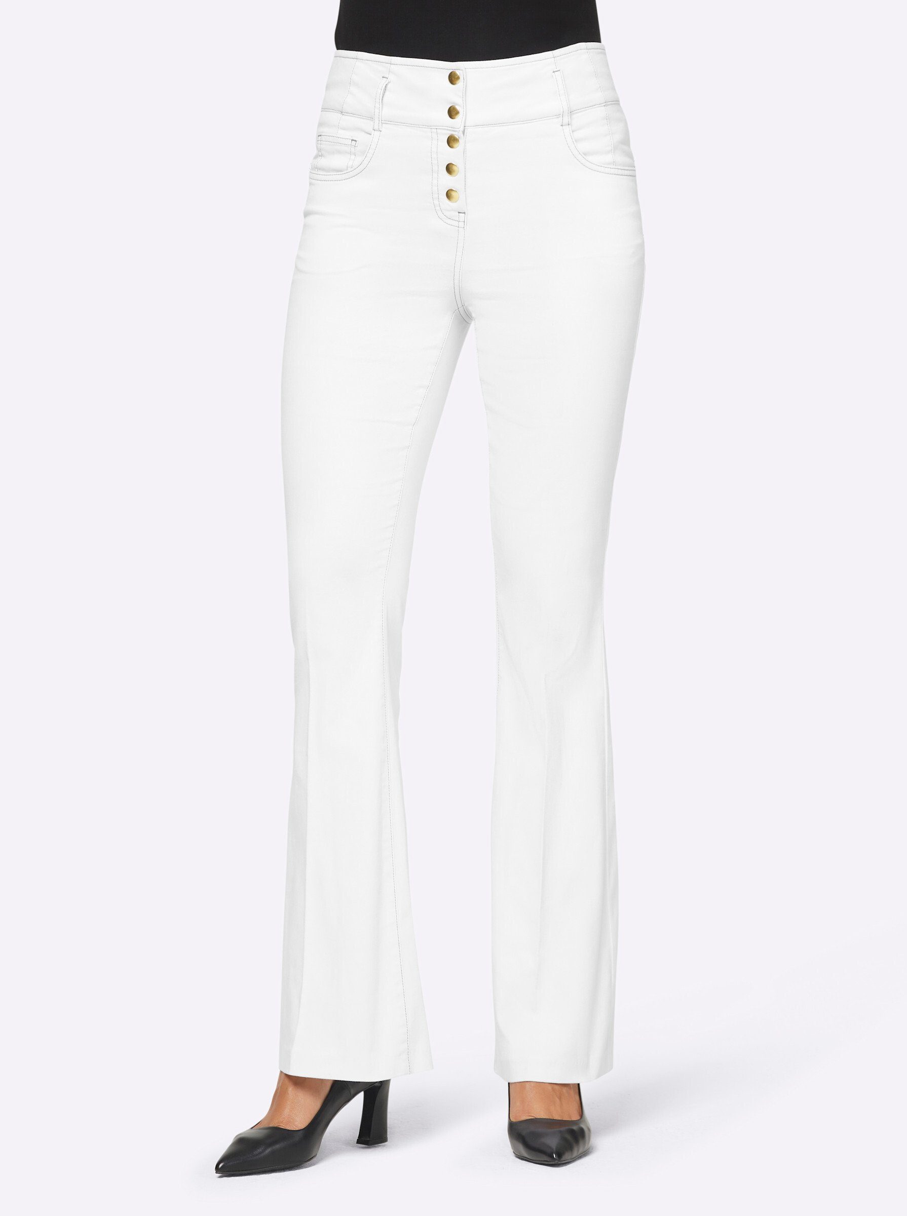heine Bequeme Jeans Bootcut-Jeans günstig online kaufen