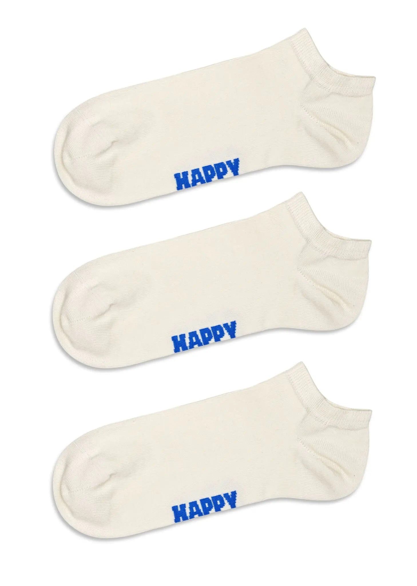 Happy Socks Socken Tagessocke Sneaker Low Solid weiss - 3 Paar günstig online kaufen