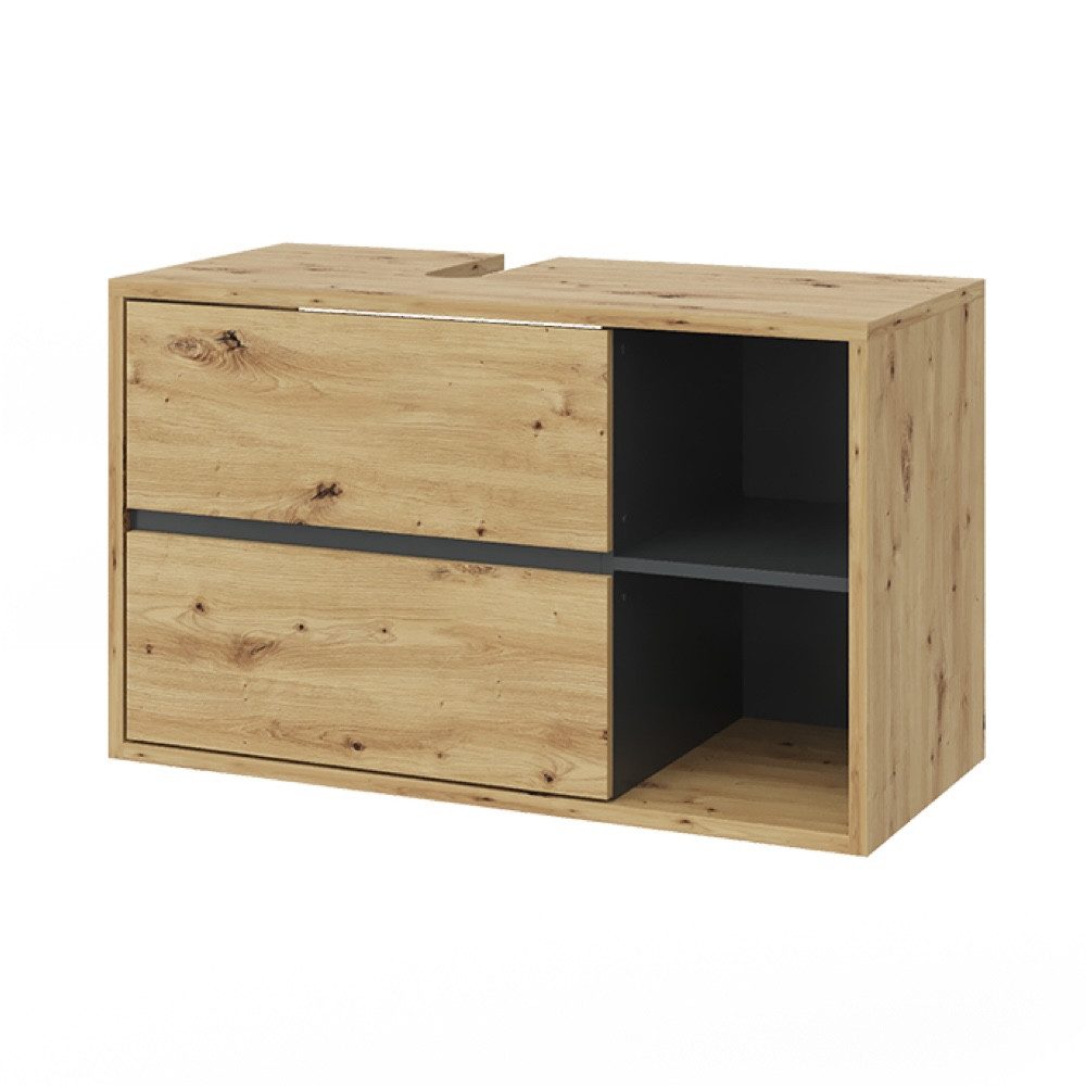 Vicco Waschbeckenunterschrank Viola, Artisan-Eiche/Anthrazit, 100 x 60 cm (1-St)