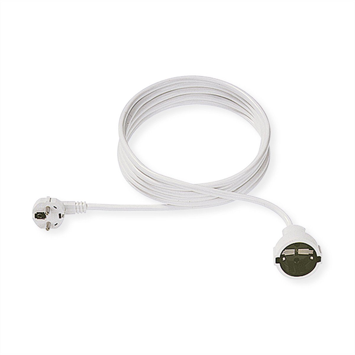 Bachmann Schutzkontakt-Verlängerungskabel, 230VAC Stromkabel, Schutzkontakt, CEE 7/7, Typ-E/F Männlich (Stecker), Schutzkontakt, CEE 7/3, Typ-F Weiblich (Buchse) (500.0 cm), 341.286