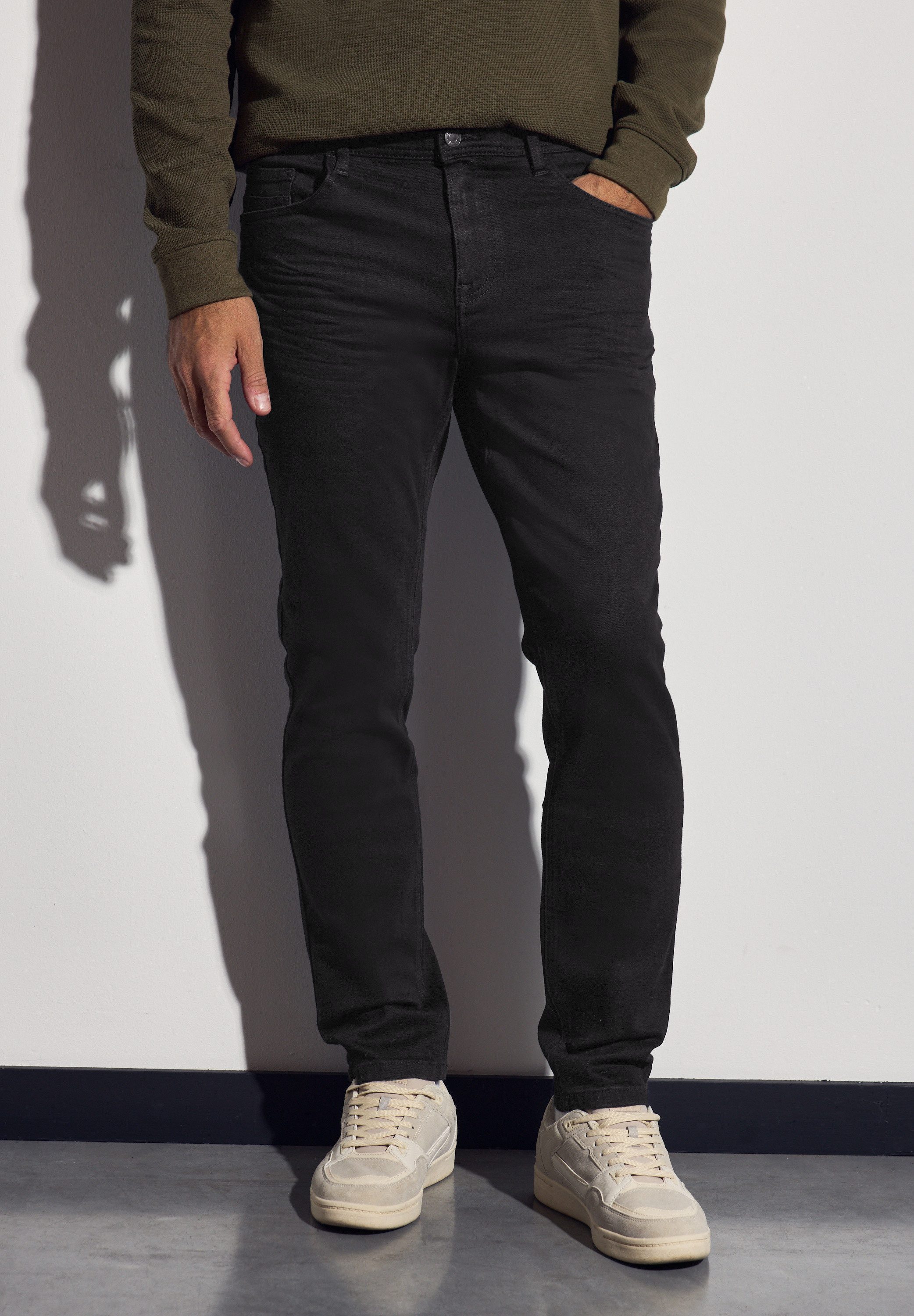 STREET ONE MEN Regular-fit-Jeans aus Baumwolle günstig online kaufen