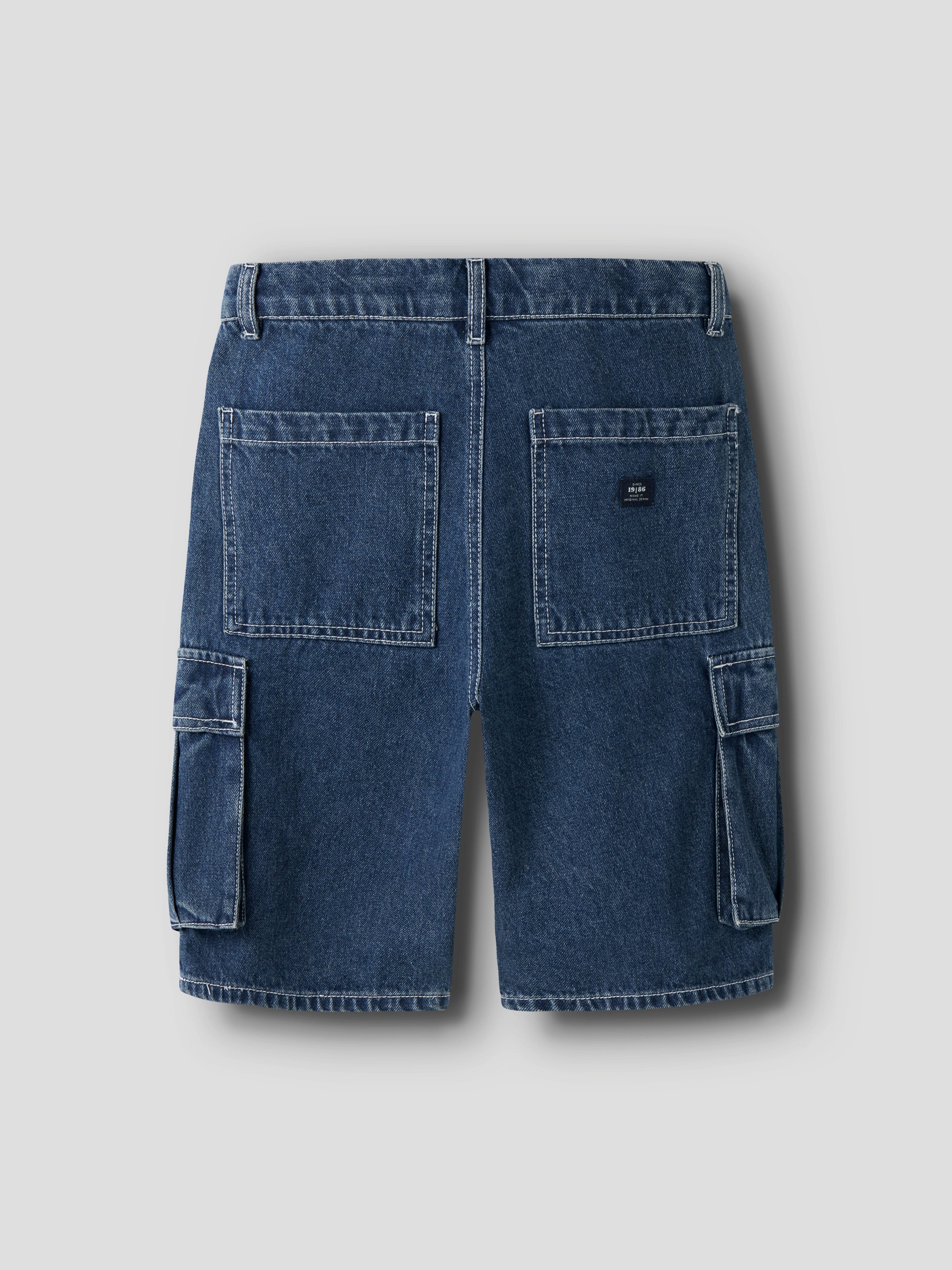 Name It Jeansshorts NKMBEN SK DNM CARGO BERMUDA 2800-IM Baumwolle, Baggy Fit