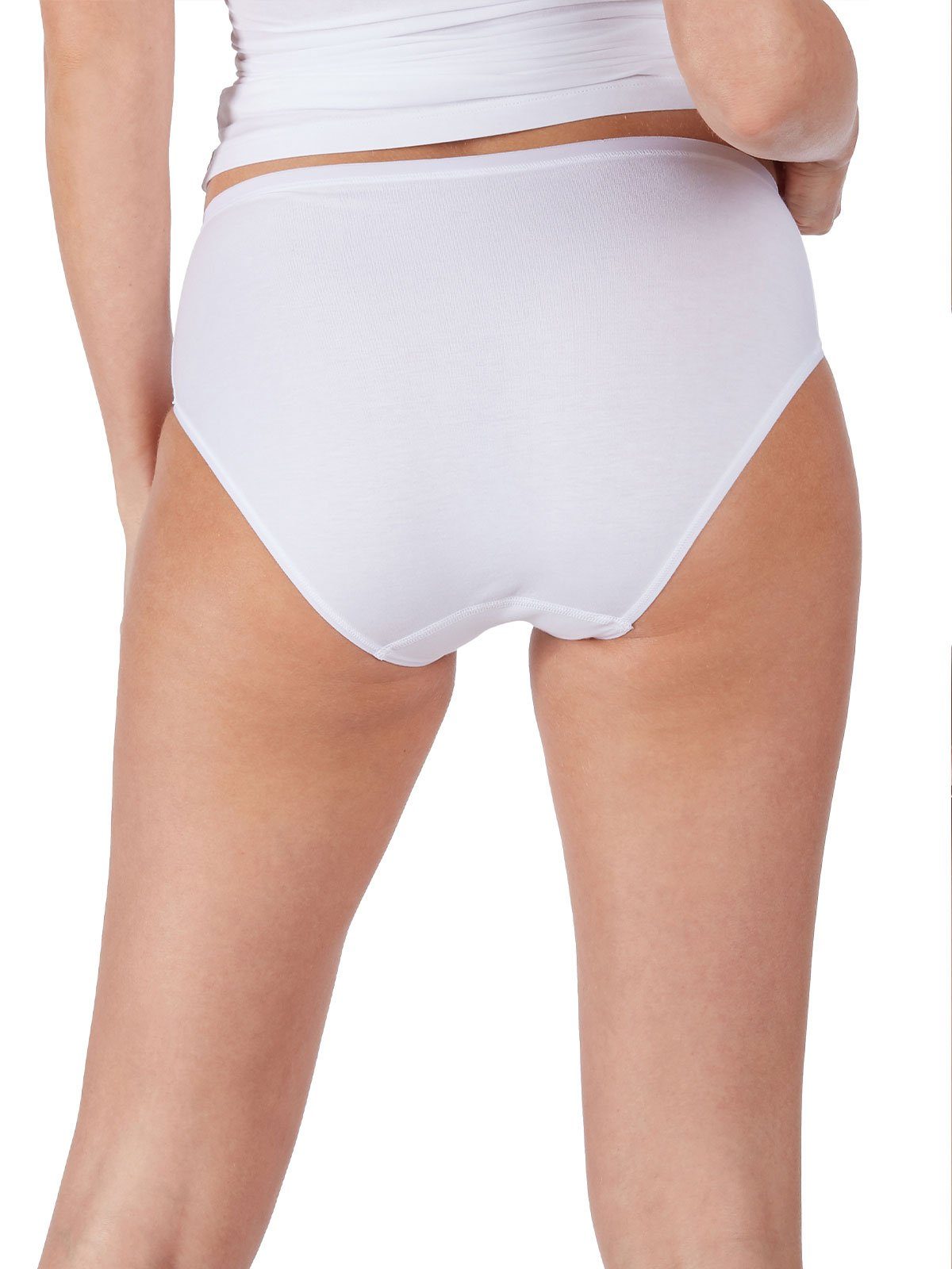 HUBER Slip Damen Midi Slip 2er Pack Cotton 2 Pack (Packung, 2-St) Zwickel