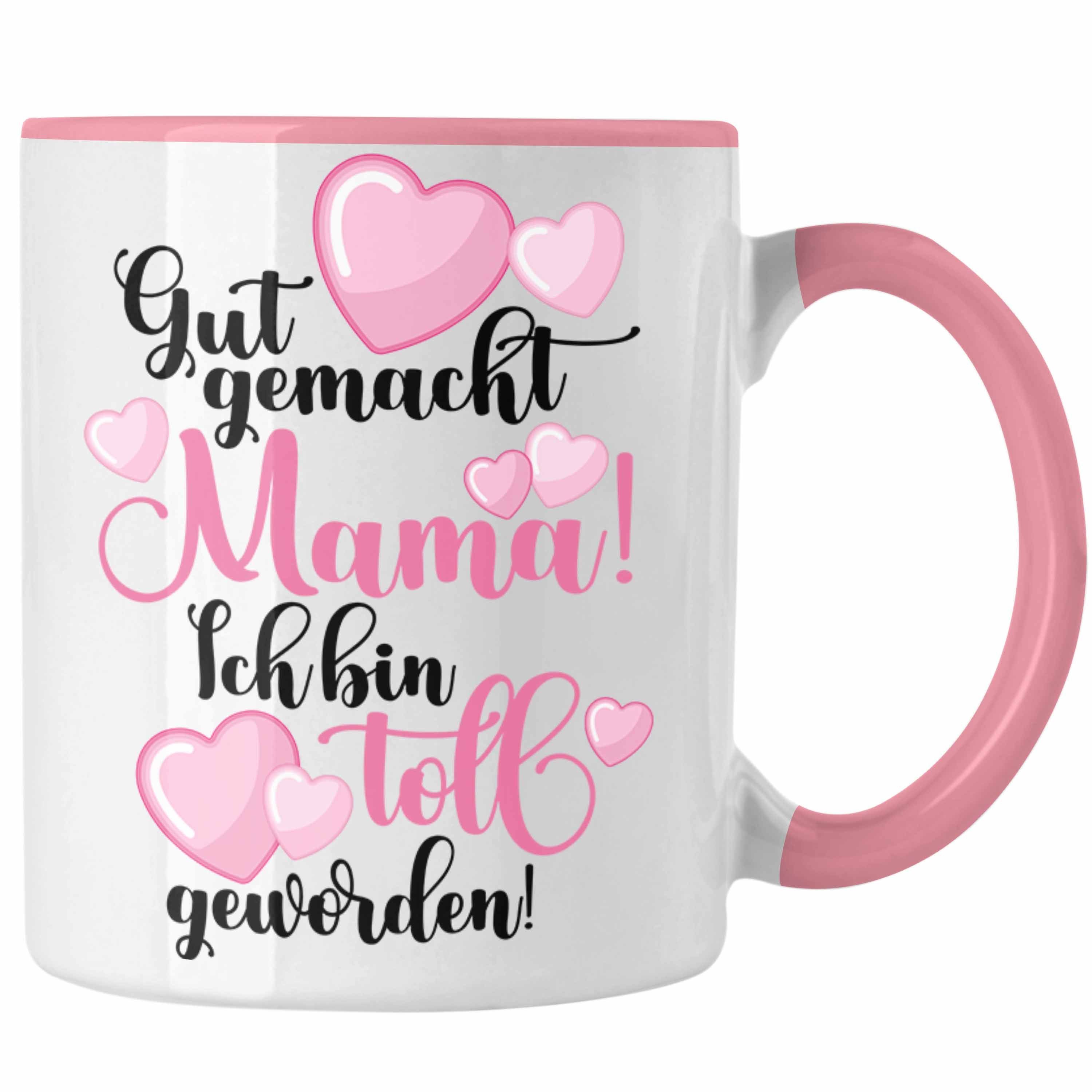 Tasse Trendation - Mutter Mama Tasse Geschenk von Tochter zum Geburtstag Wei