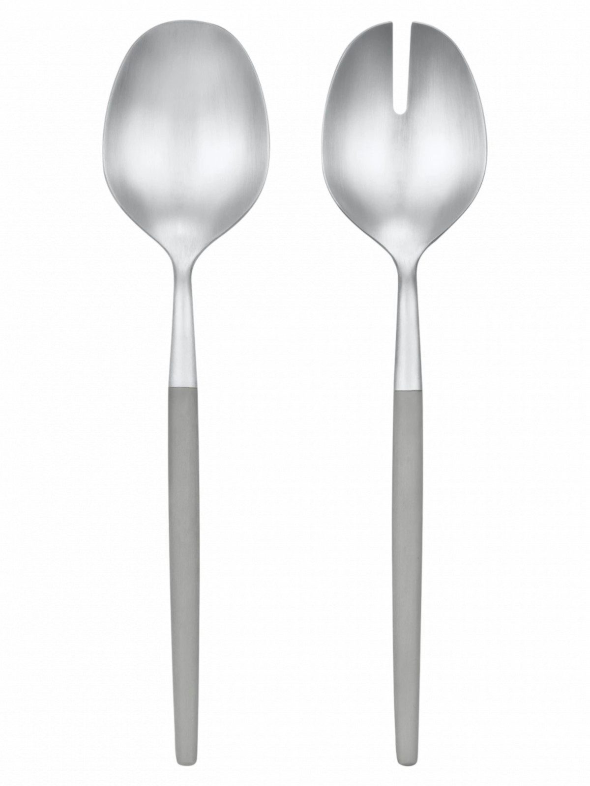 blomus Besteck-Set MAXIME Salatbesteck mourning dove 2tlg, Edelstahl matt, Kunststoff