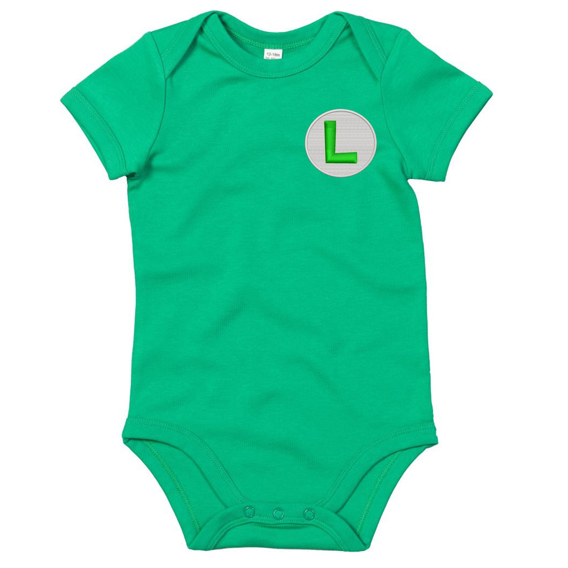 Strampler Baby Body Mario Luigi Logo Patch Kinder Strampler Motiv Retro