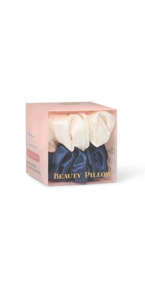 Beauty Pillow Haargummi Beauty Pillow Luxury Silk Scrunchies Galaxy Blue & Pearl 2st