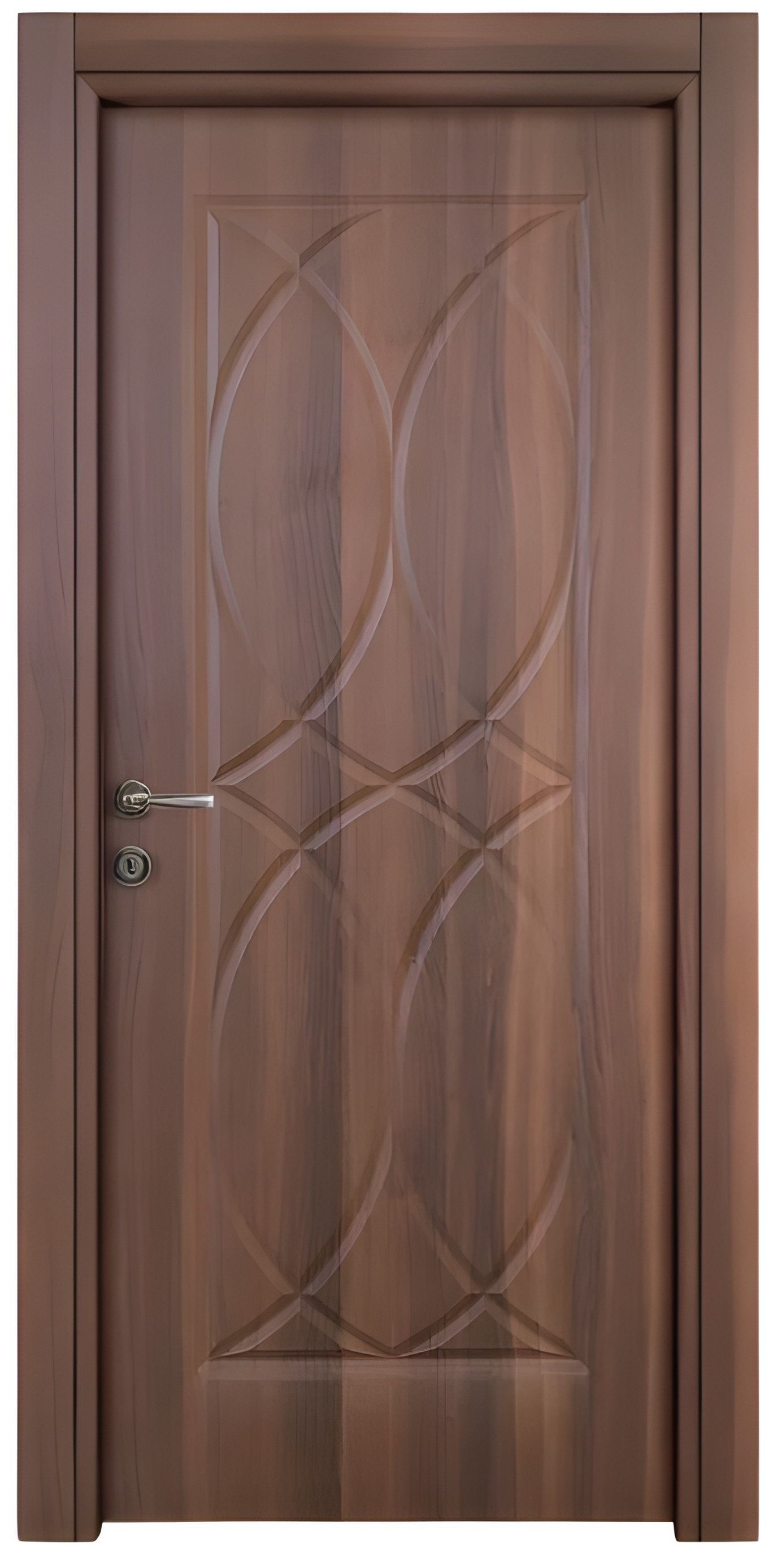 JVmoebel Zimmertür Braune Designer-Tür mit PVC-Beschichtung für Hotels