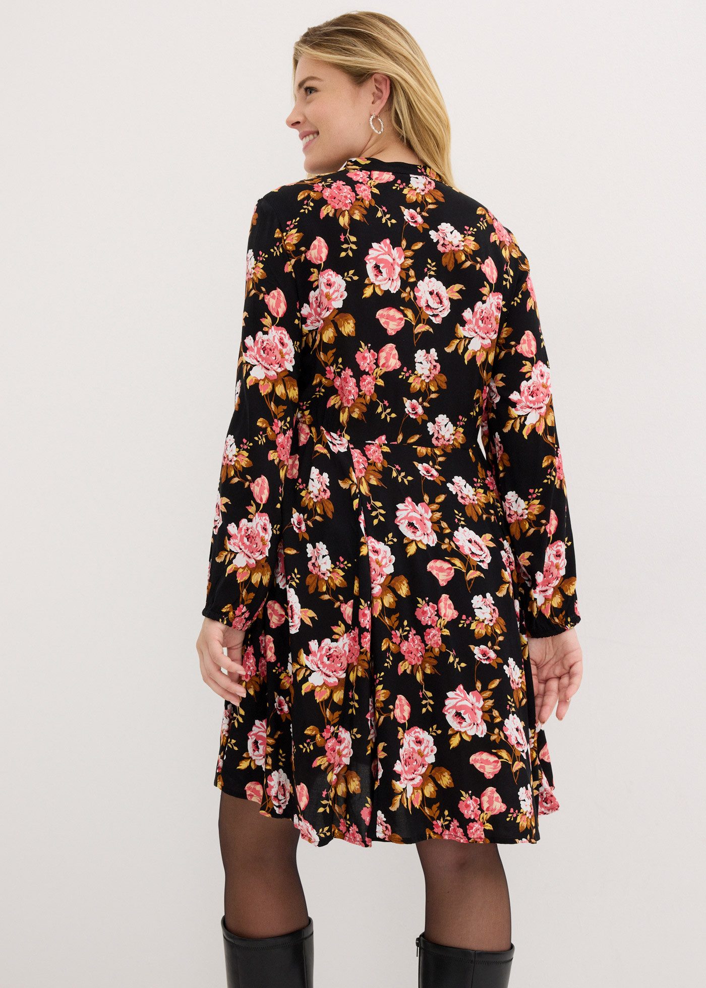 bonprix Hemdblusenkleid Hemdblusenkleid aus reiner Viskose günstig online kaufen