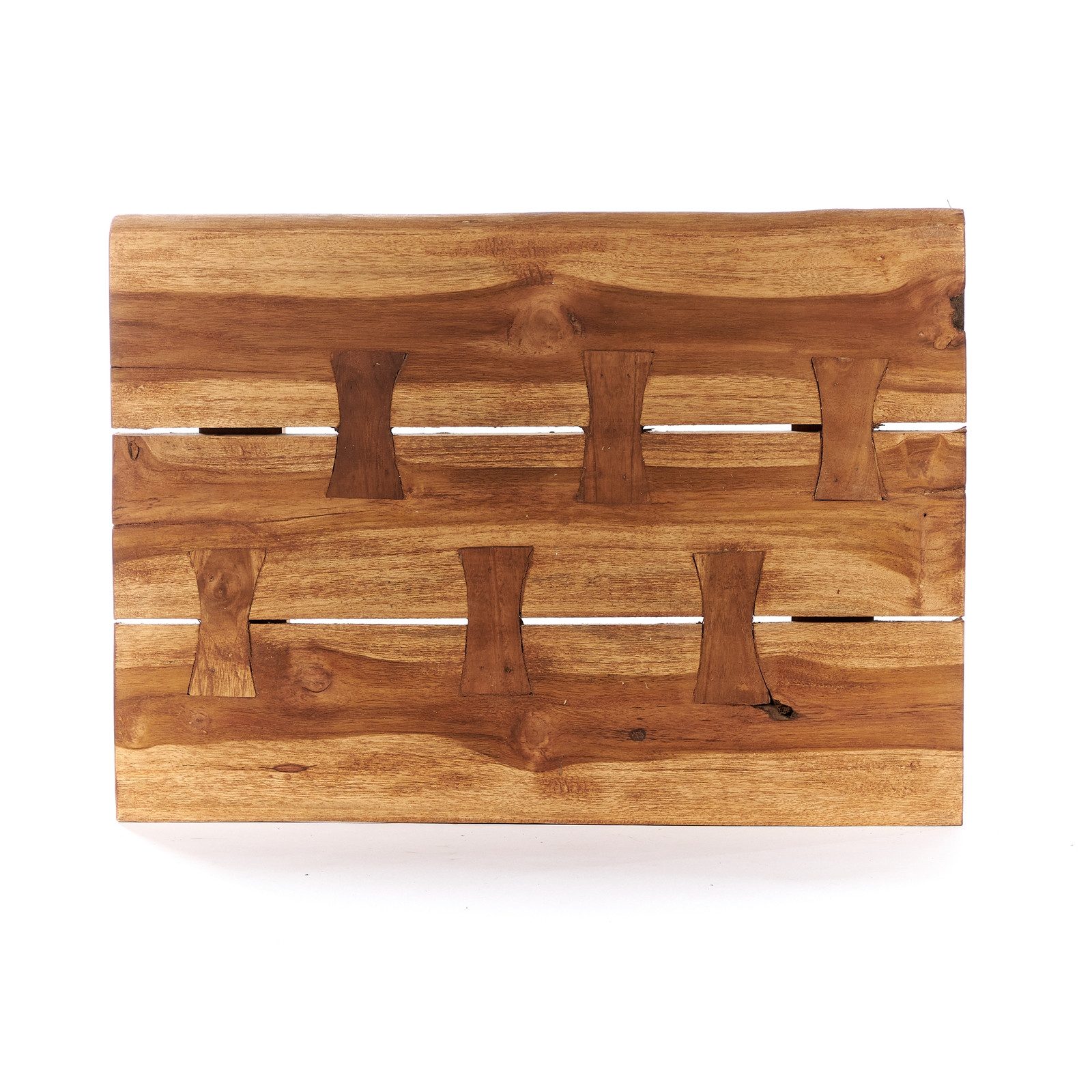 DESIGN DELIGHTS Beistelltisch BEISTELLTISCH Grain 60, 60x45x30cm (BxTxH), kleiner Beistell Hocker a
