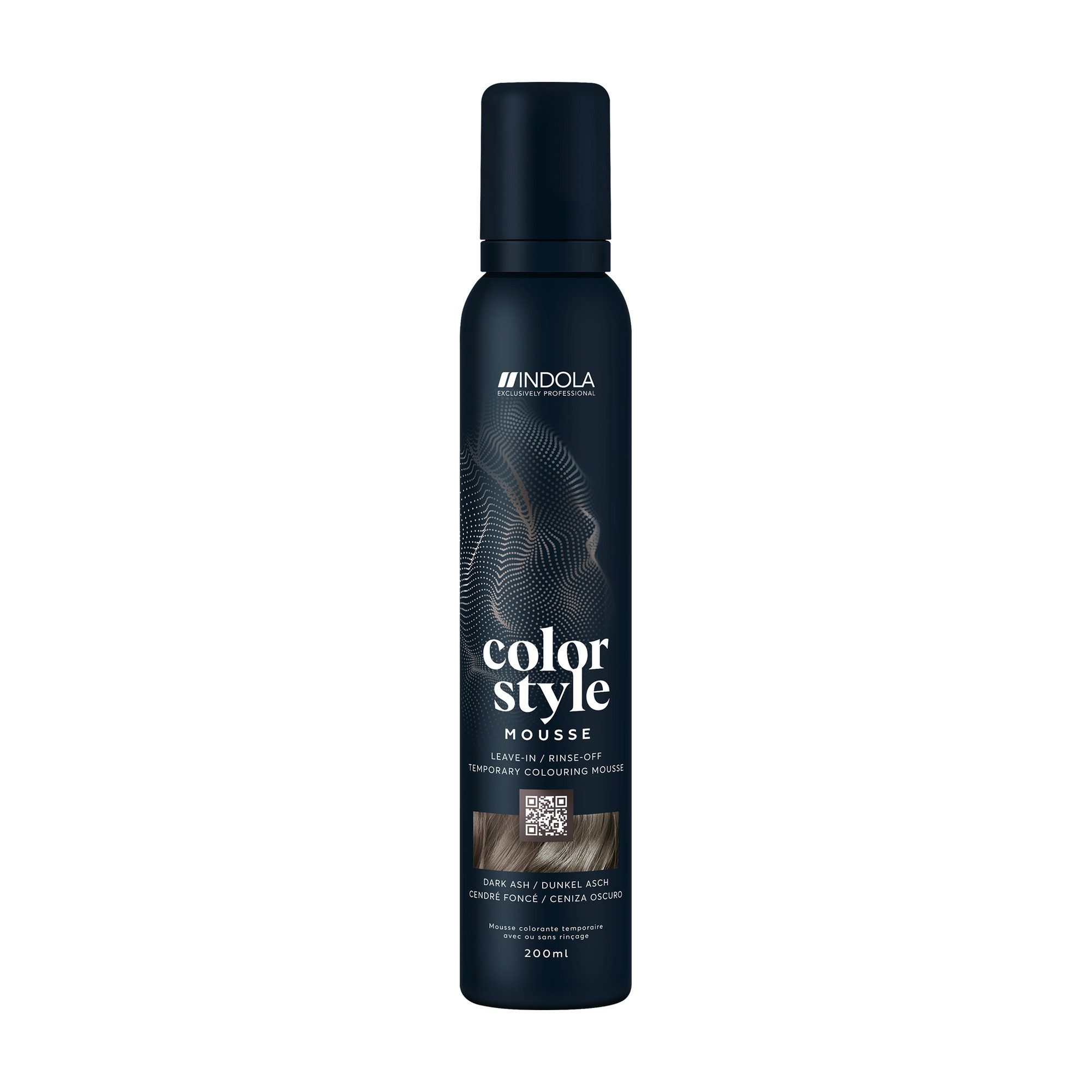Schwarzkopf Professional Haartönung Indola Color Style Mousse Dunkel Asch 200 ml, 1-tlg.