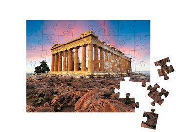 puzzleYOU Puzzle Parthenon auf der Akropolis, Athen, Griechenland, 48 Puzzleteile, puzzleYOU-Kollektionen Akropolis