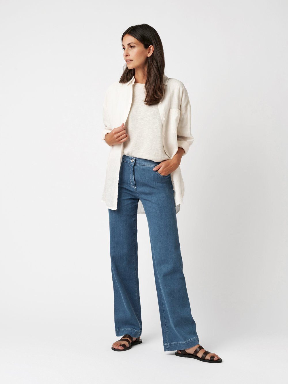 TONI 5-Pocket-Jeans Jenny mit weitem Beinverlauf günstig online kaufen