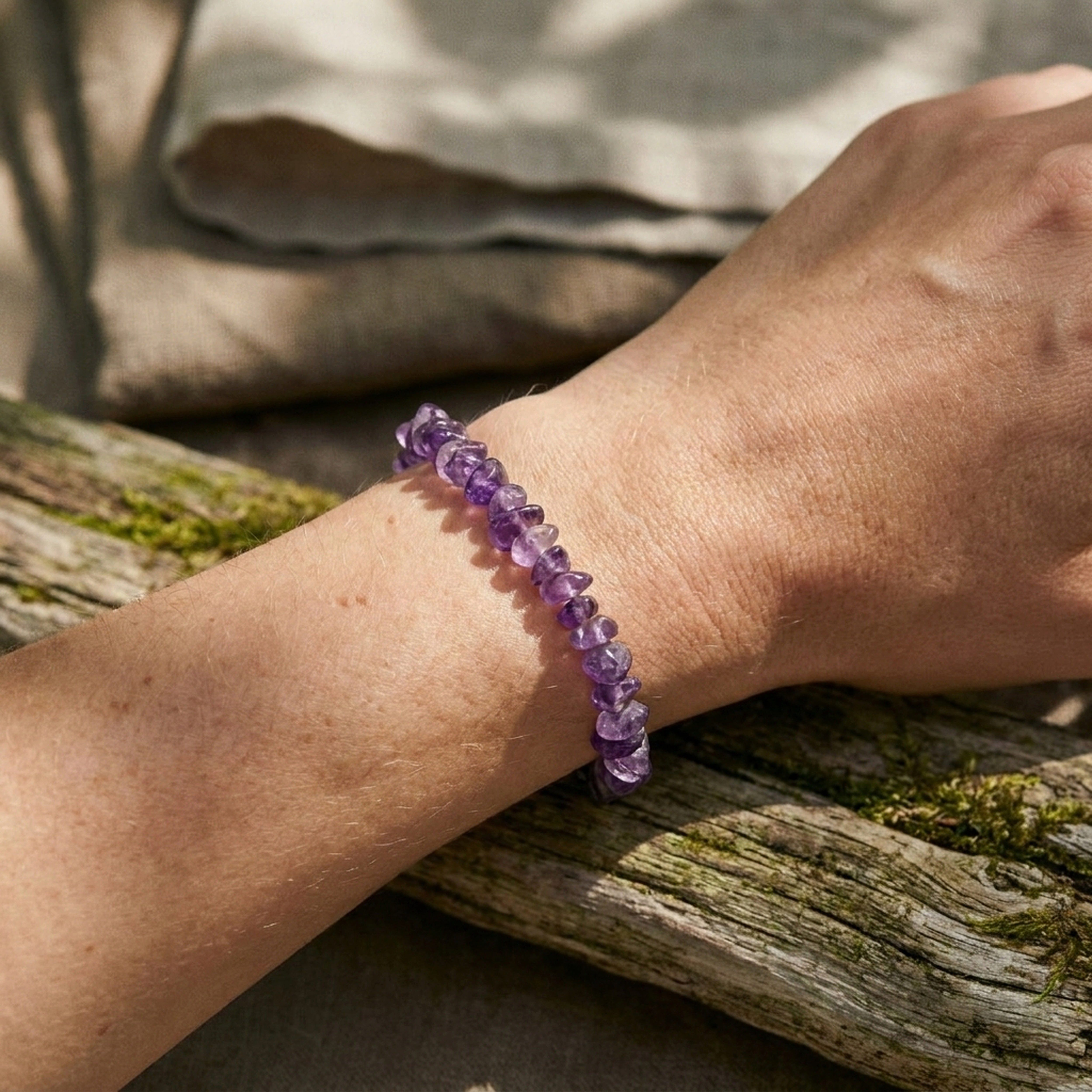 Lebensquelle Plus Armband Amethyst Splitterarmband – Bild 2 von 5