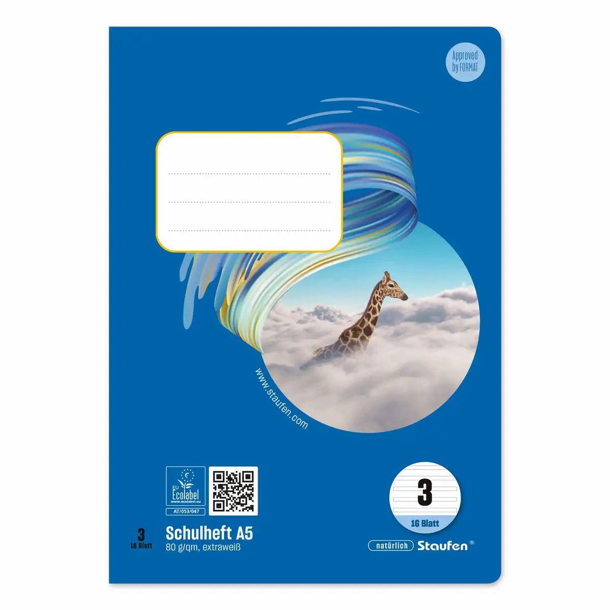 Staufen Schulheft Staufen Schulheft Style DIN A5 liniert Lineatur 3 - 16 Blatt