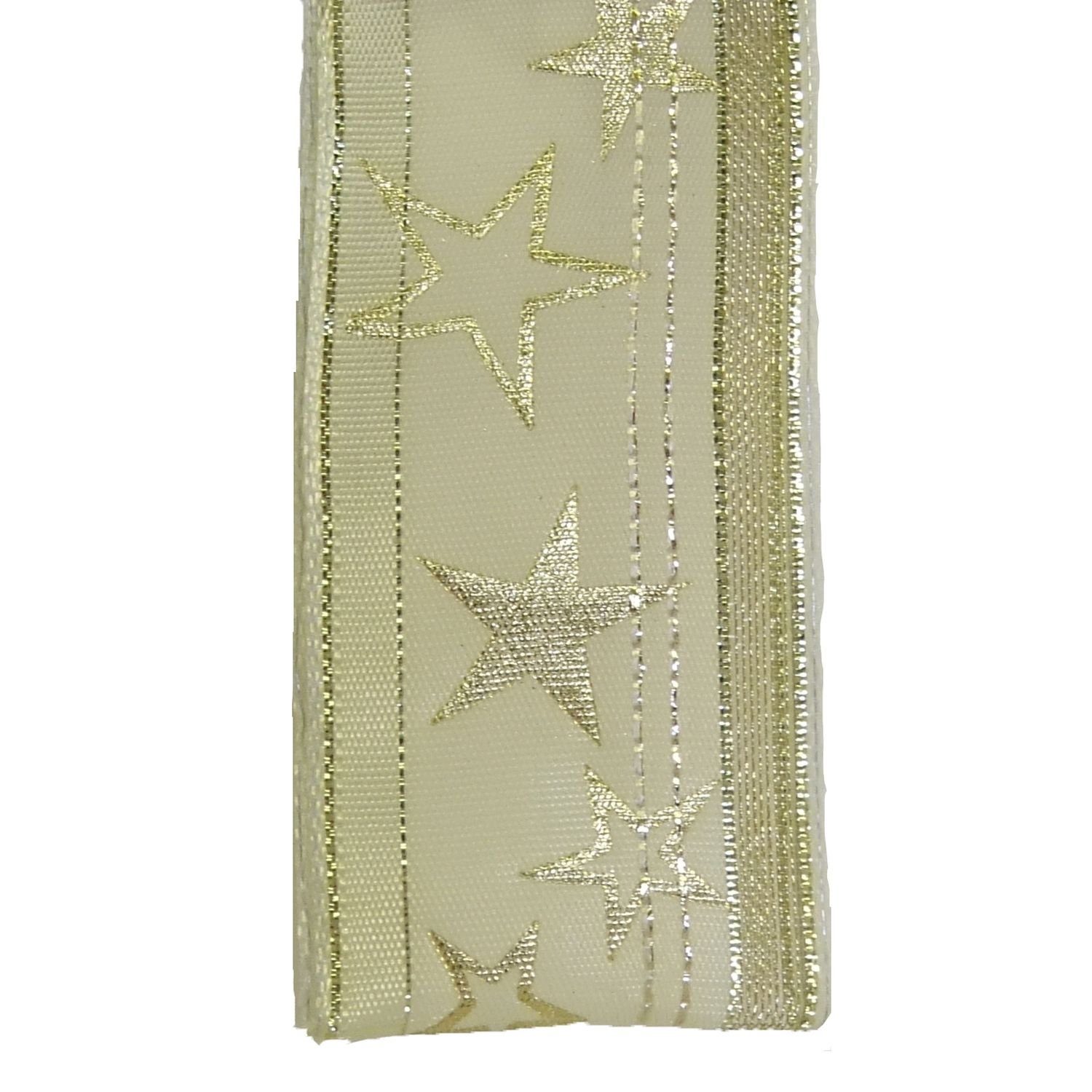 Maar & Pick KG Beschriftungsband Band Stars - creme - 40 mm - 20 m