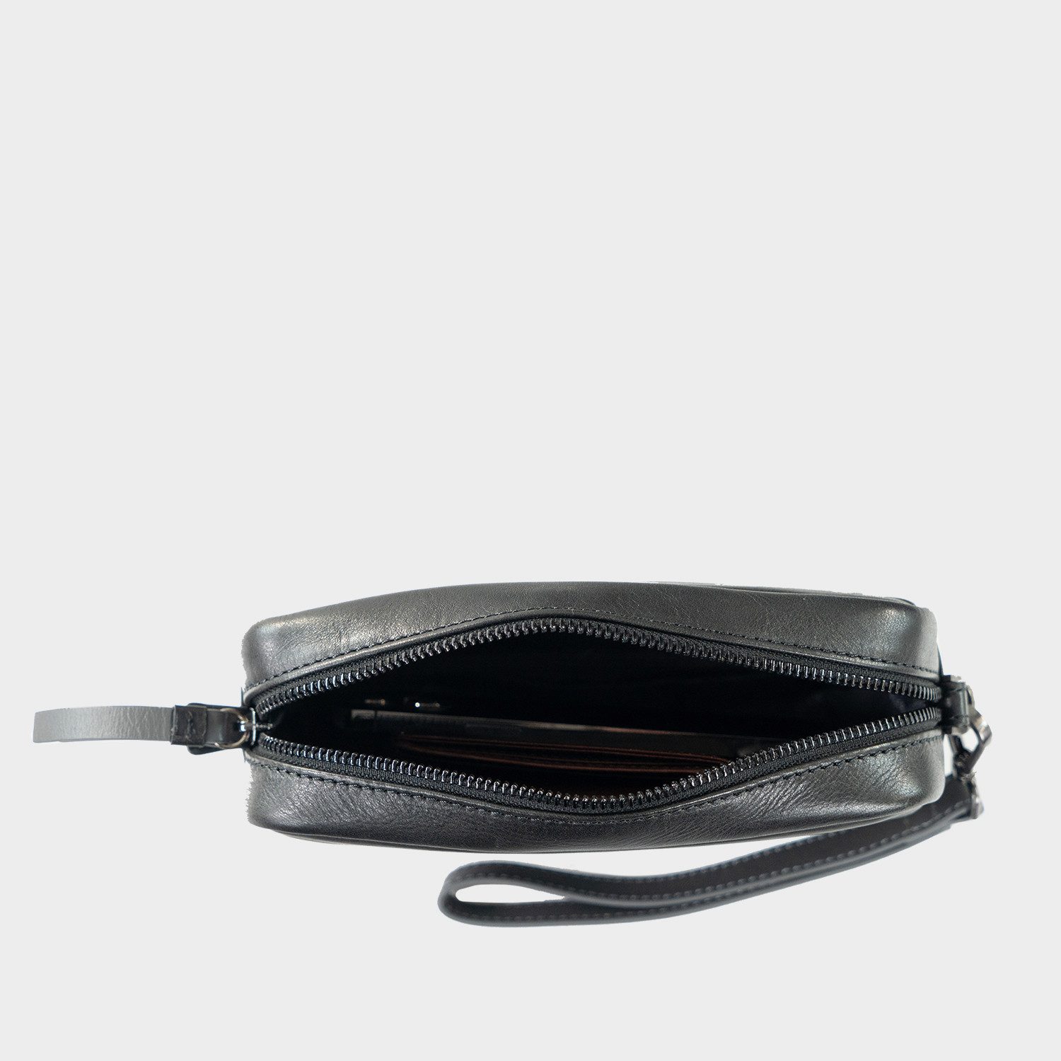 Braun Büffel Handtasche TOBI Clutch schwarz