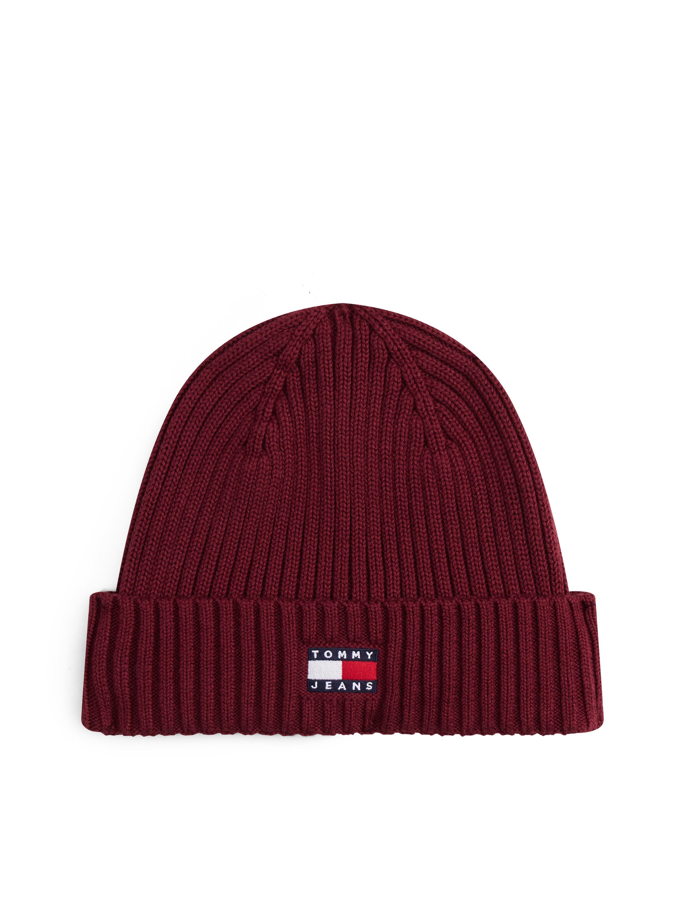 Tommy Jeans Beanie TJM HERITAGE CORE Rippstrick, Umschlag, normale Passform