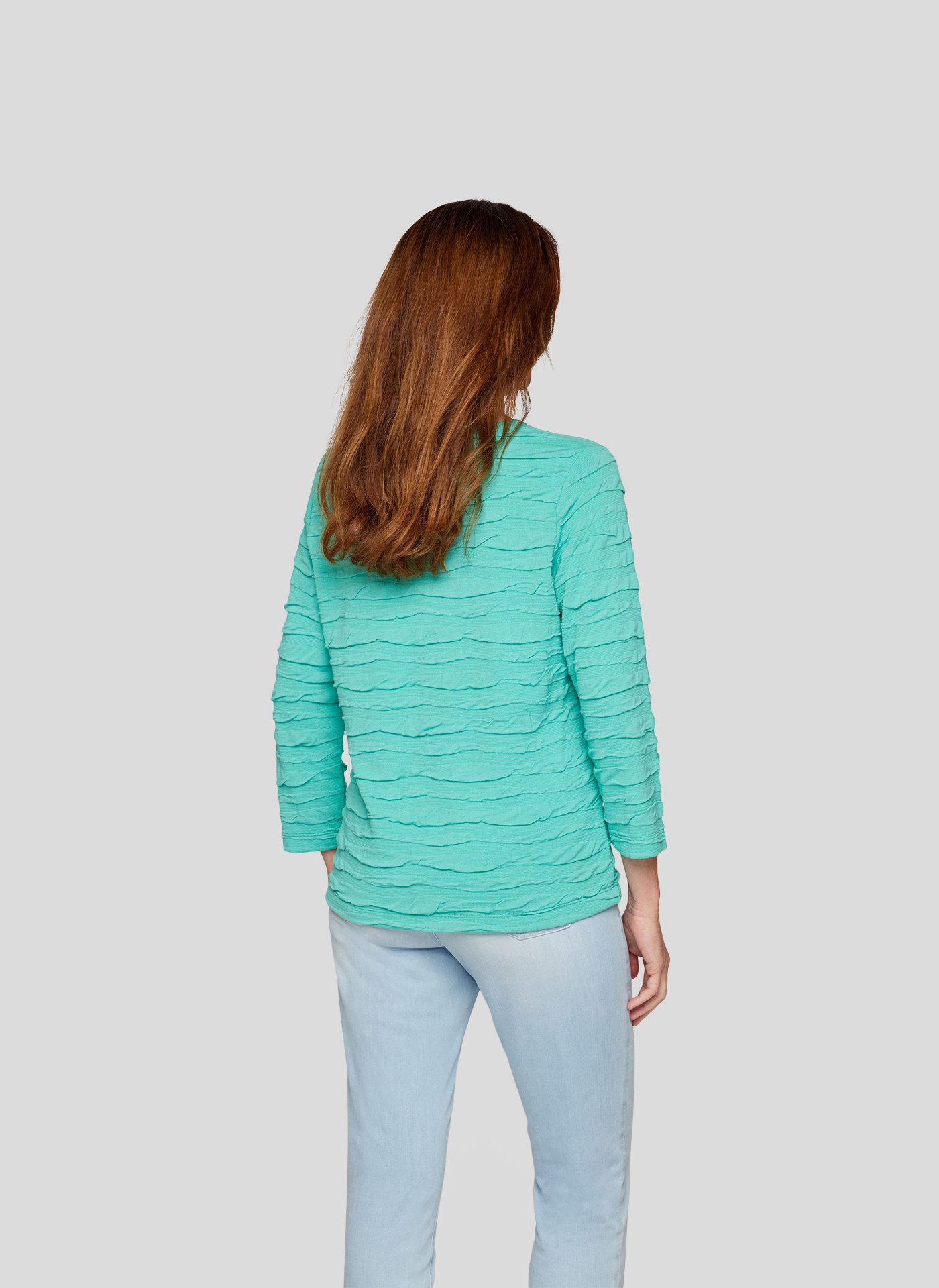Rabe 3/4-Arm-Shirt mit Wellen-Struktur günstig online kaufen