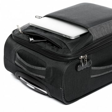FERGÉ Koffer Weichschale erweiterbar Saint-Tropez, Trolley Koffer XL 78 cm, Reisekoffer 4 Rollen, Premium Rollkoffer