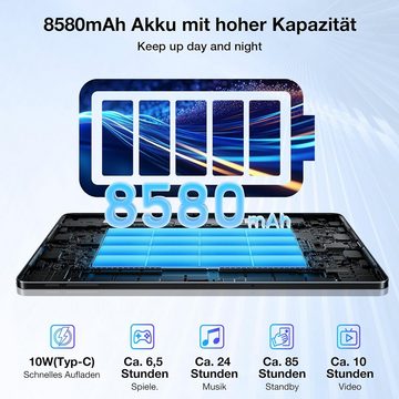 DOOGEE 16(6+10) GB RAM 8580mAh/10W Laden Tablet (11", 256 GB, Android 13, Ultimativer Begleiter für den digitalen Alltag)