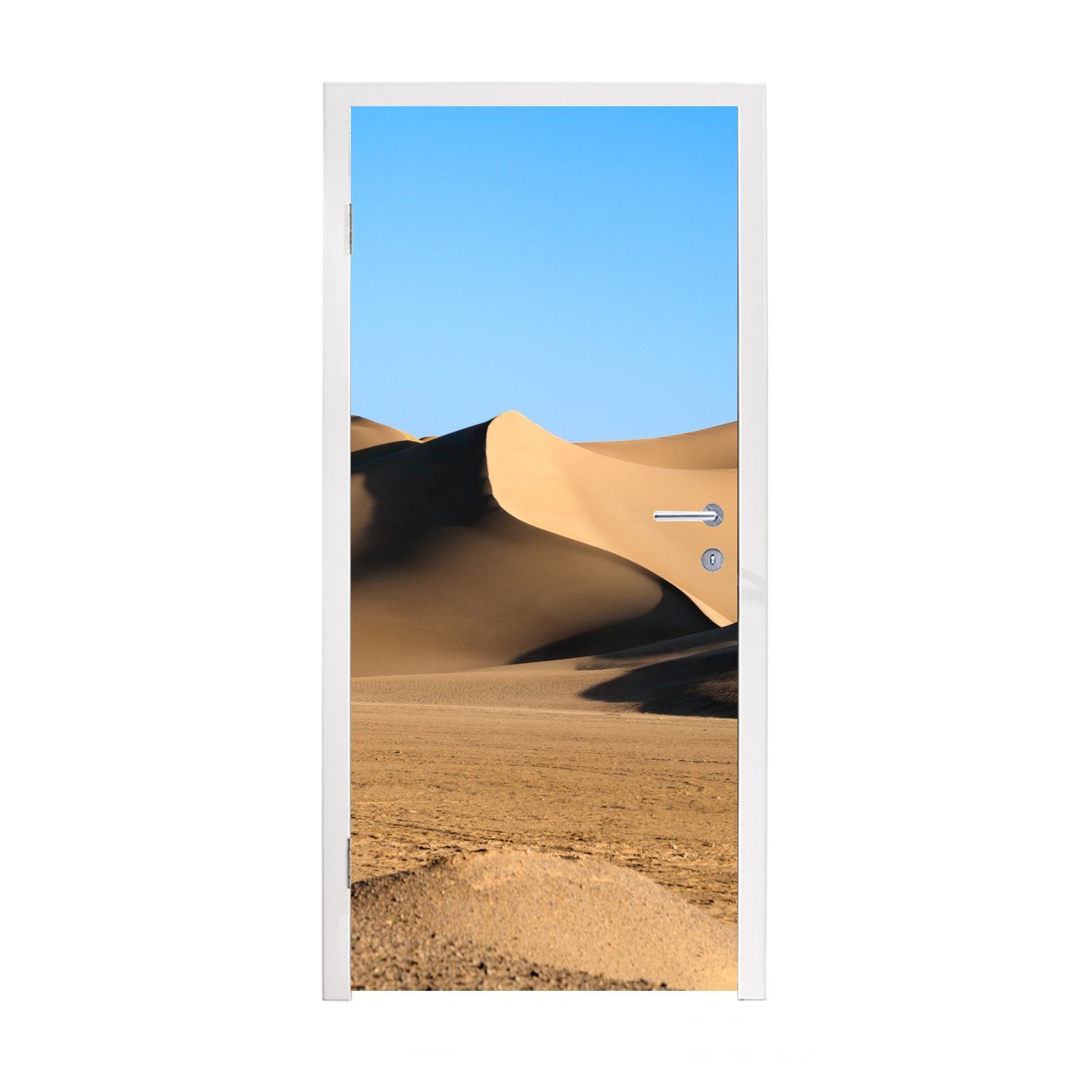 MuchoWow Türtapete Eine große Sanddüne in einer Wüste, Matt, bedruckt, (1 St), Fototapete für Tür, Türaufkleber, 75x205 cm