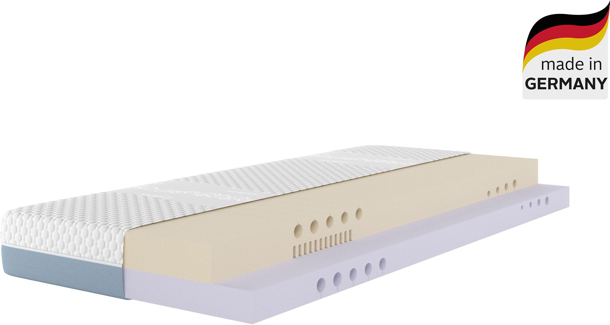 Hybridschaum-Matratze NEUHEIT, PREMIUM Flipper, 90x200, 140x200 cm, langlebige Qual. RG 39, Älgdröm, 25 cm hoch, vier unterschiedlich feste Liegeseiten, in H2+3/H3+4/H4+H5, wendbar