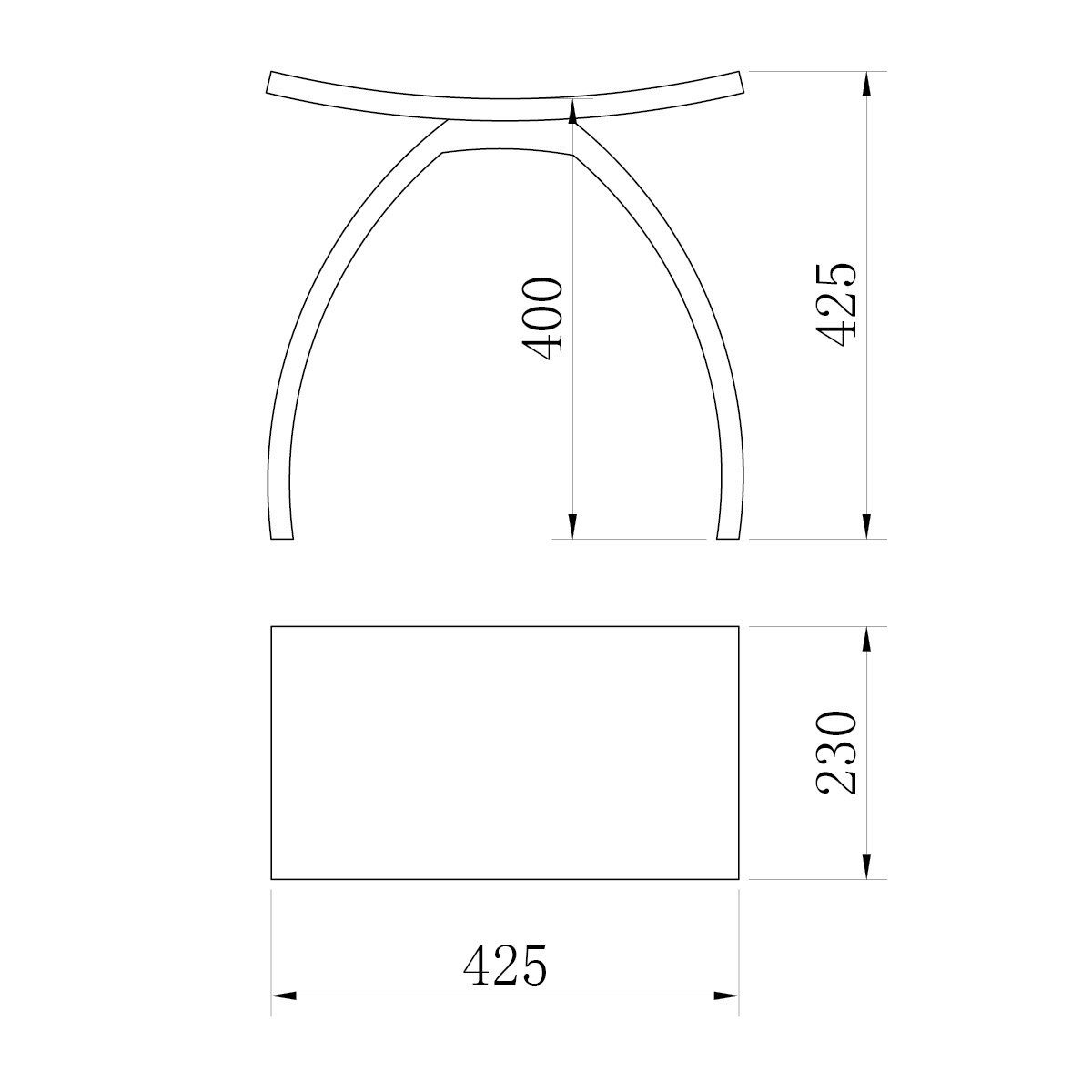 KZOAO Duschhocker Design Spa Badhocker aus Mineralguss Modell "Florenz", belastbar bis 150 kg