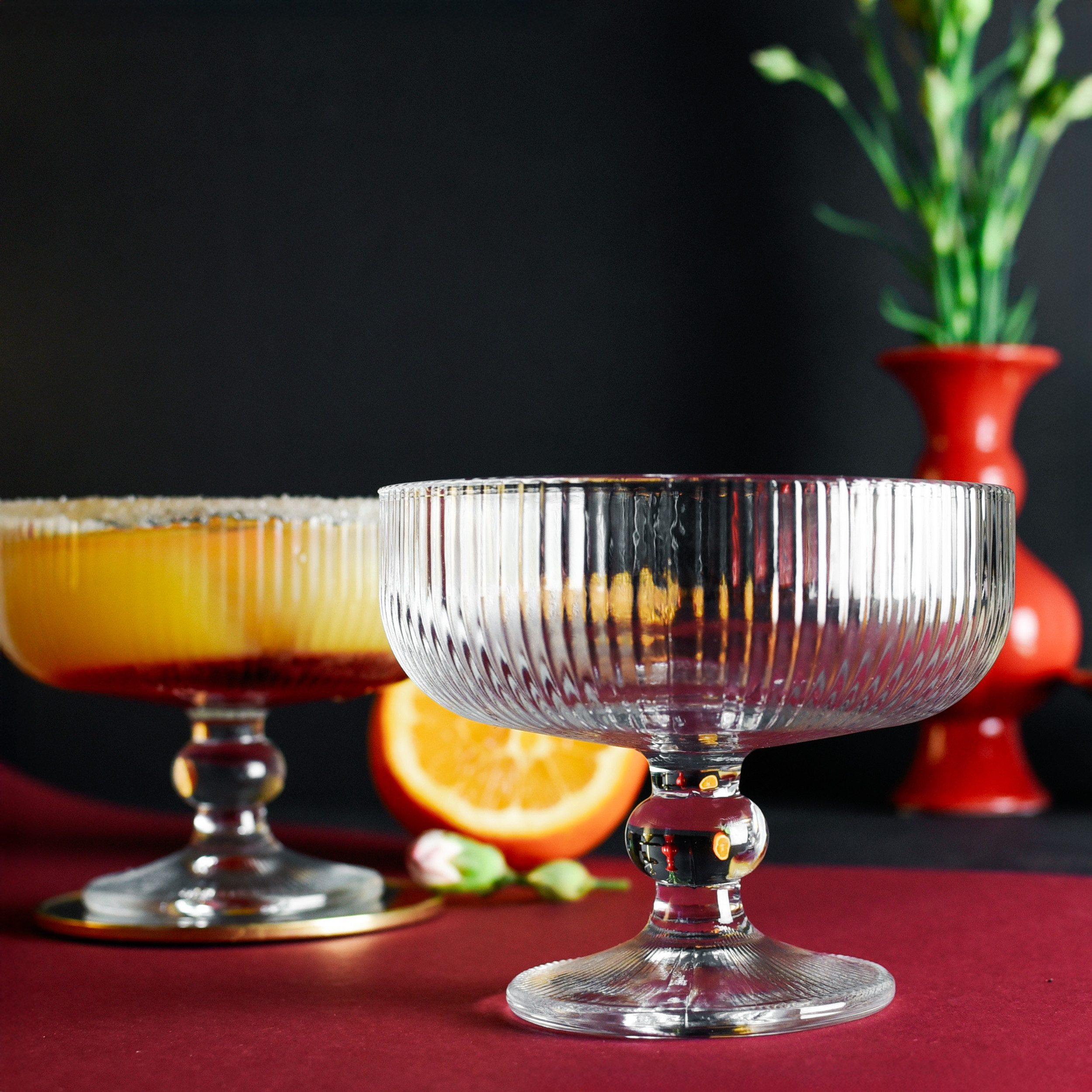 Sendez Martiniglas 6 Martinigläser Cocktailgläser Eisbecher 320ml Dessertschalen, Glas