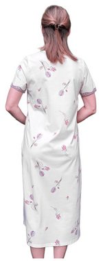 OH!ZUZA Nachthemd Damen Schlafshirt mit kurzem Arm (1-tlg) Baumwolle