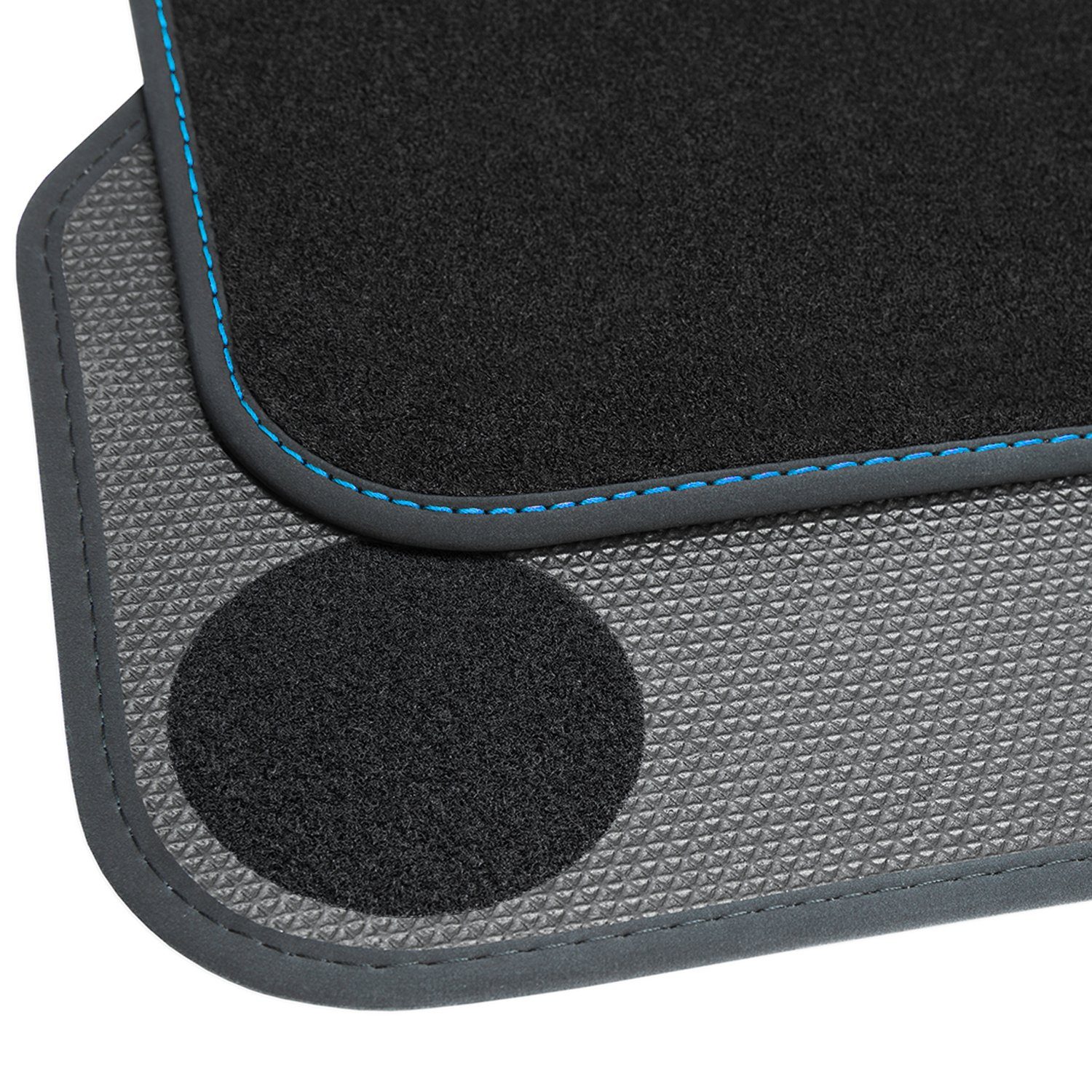 teileplus24 Auto-Fußmatten 501 Velours Fußmatten Set kompatibel mit Mini 2  R56 2006-2014