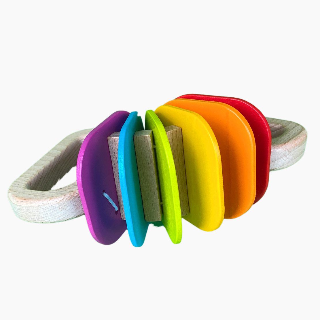 goki Spielzeug-Musikinstrument Klapper Regenbogen, (packung, 1 günstig online kaufen