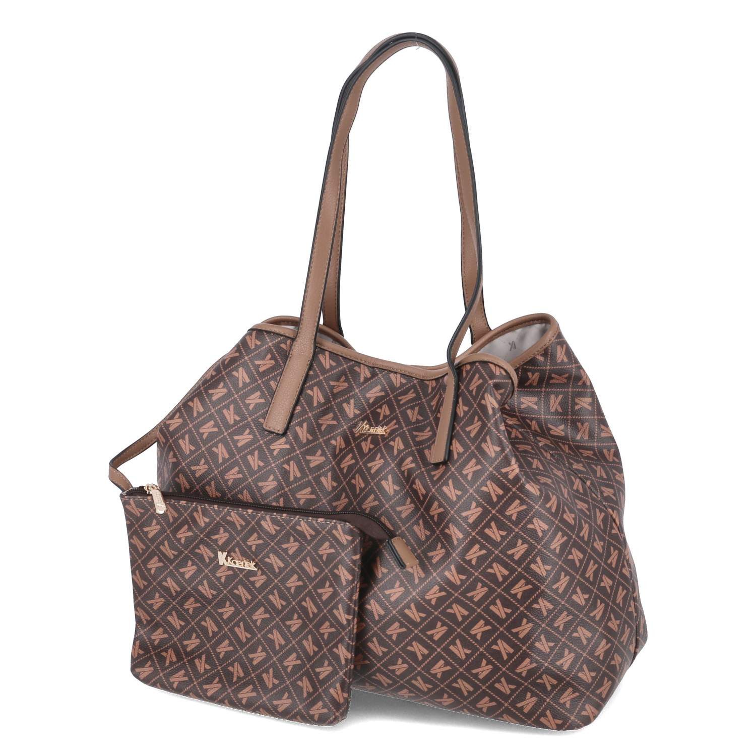 Handtasche Kaerlek 1005880-300 Damen Shopper Synthetik brown