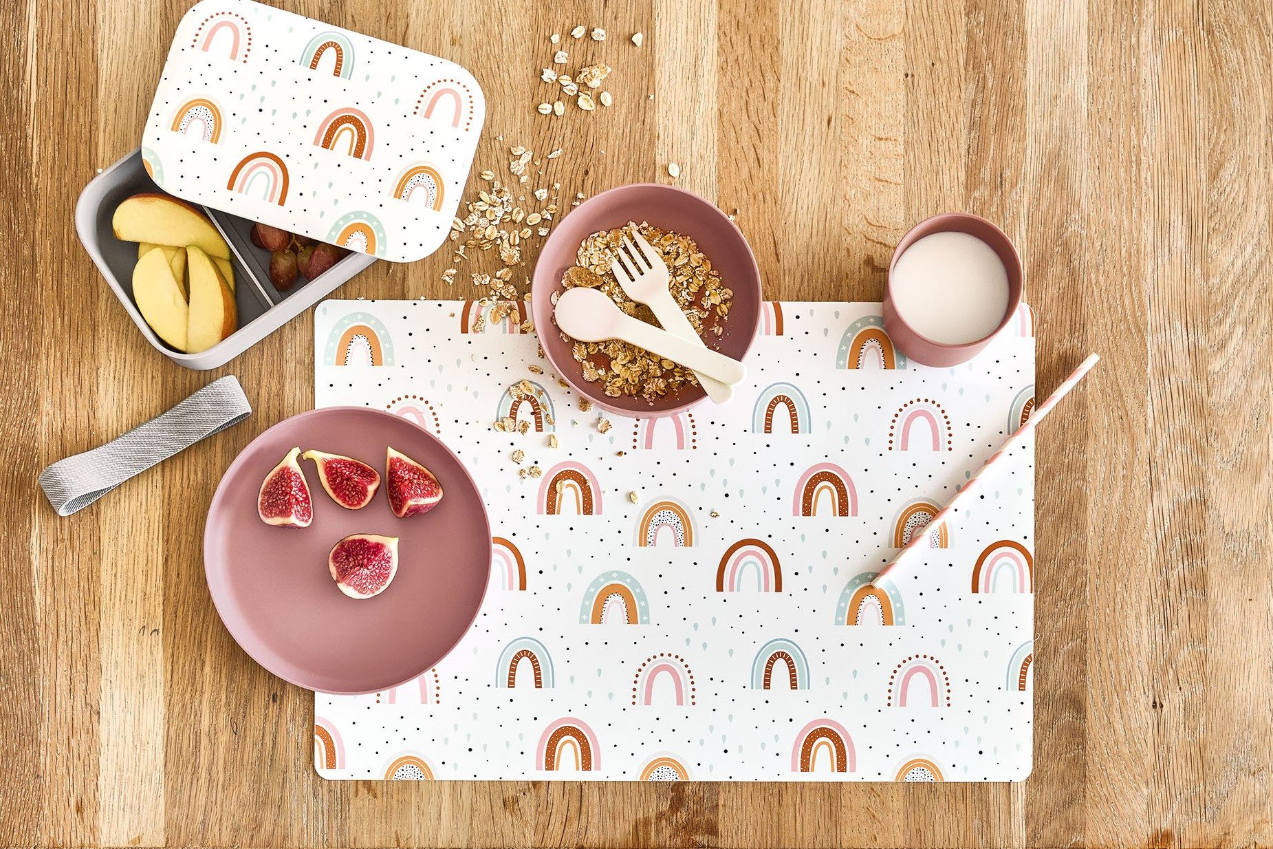 Zeller Present Kindergeschirr-Set (5-tlg), 1 Personen, (je 1 Teller, Schüssel, Tasse, Gabel, Löffel) – Bild 5 von 5