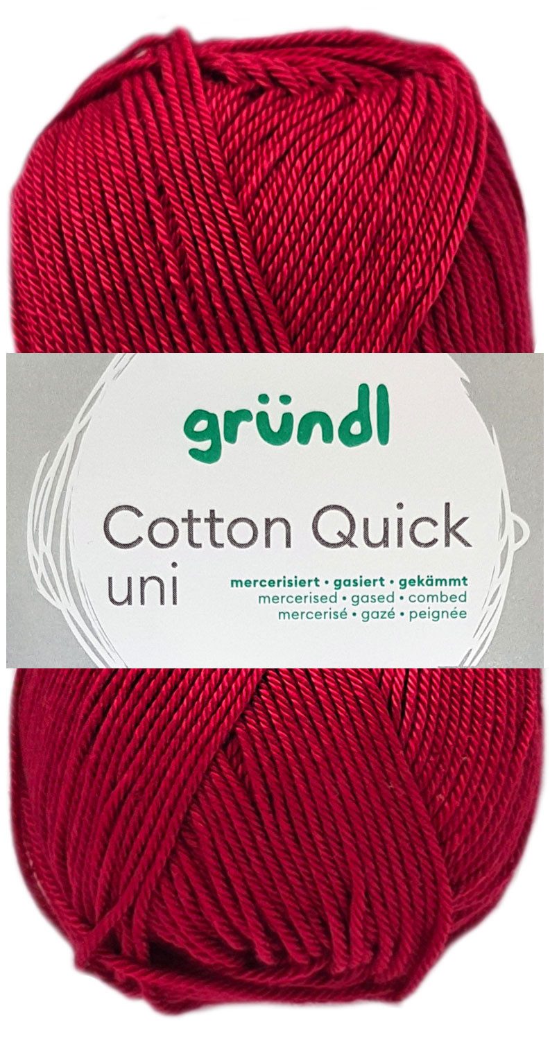 Gründl 50 Gramm Gründl Cotton Quick Uni Farbauswahl Häkelwolle