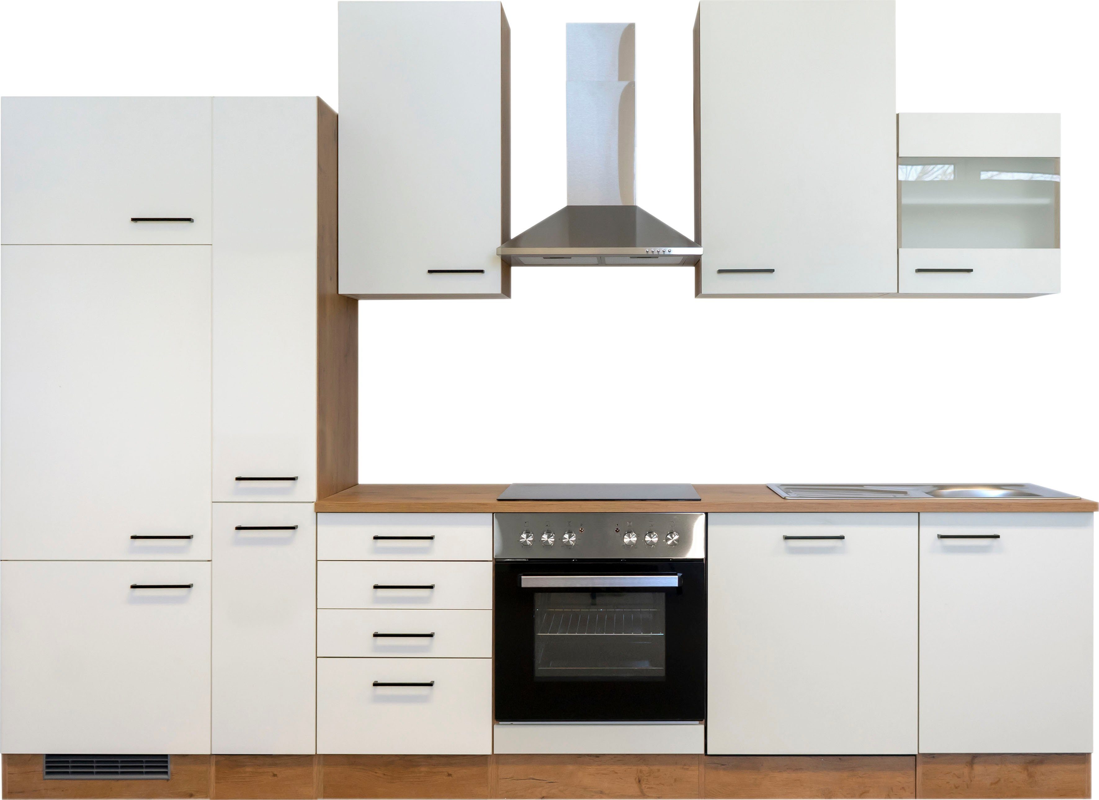 Flex-Well Küchenzeile Vintea, wahlweise mit E-Geräten, Gesamtbreite 310 cm