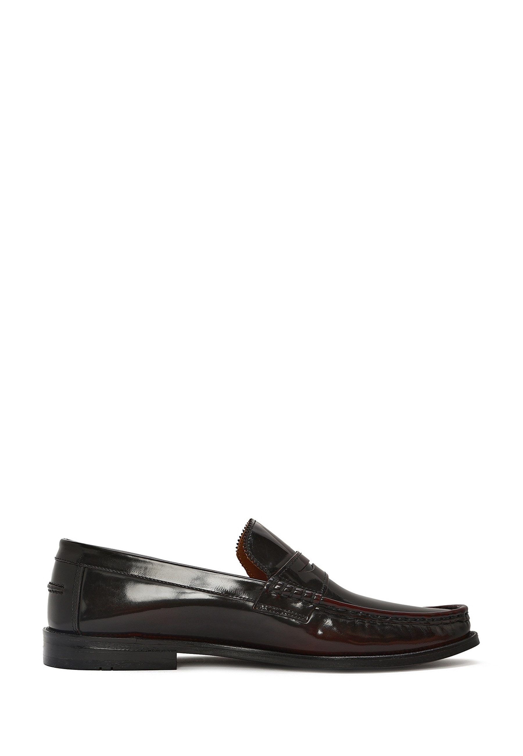 Derimod Klassische Loafer aus Leder Loafer Echtes Leder, Lederfutter, Slip-On-Stil, Poliertes Finish