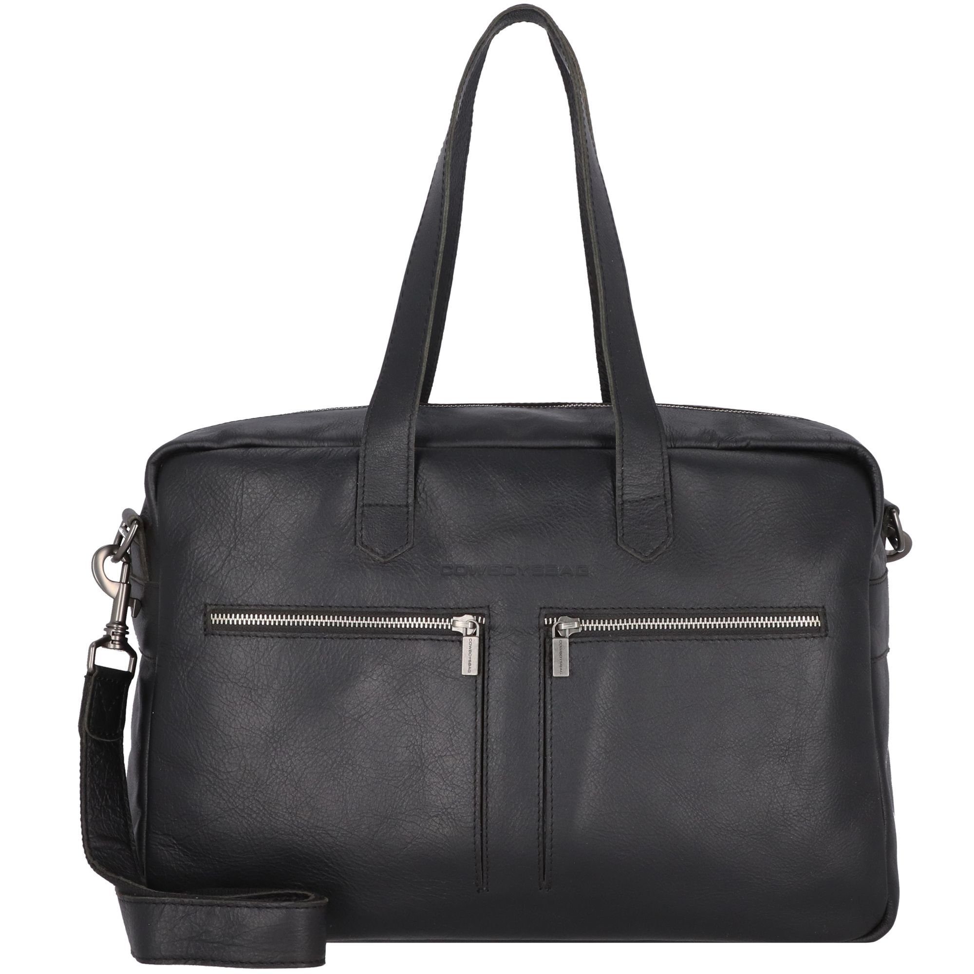 Leder Cowboysbag black Aktentasche,