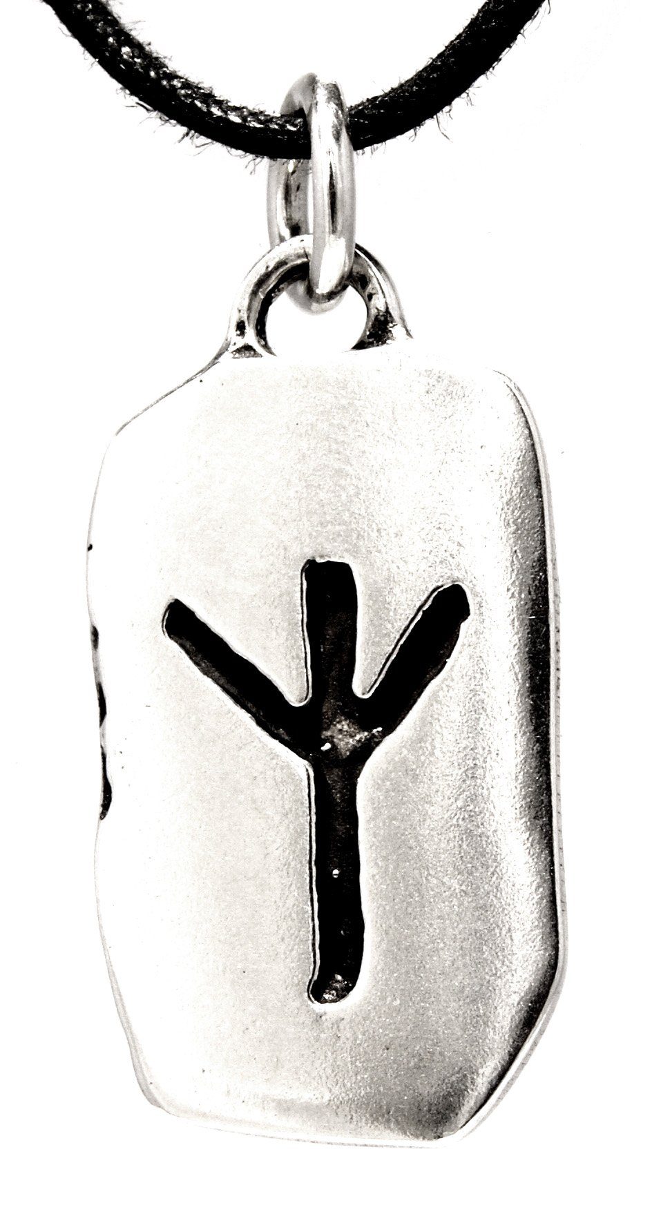 Kiss of Leather Kettenanhänger Rune Runen Ketten Anhänger Silber Buchstabe günstig online kaufen