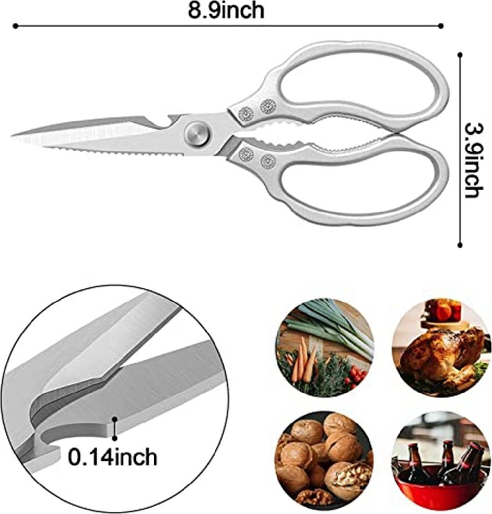 Küche, Küchenschere, Haushaltsschere Atäsi Haushaltsschere Edelstahl,für Huhn, aus (1-tlg) Geflügel,