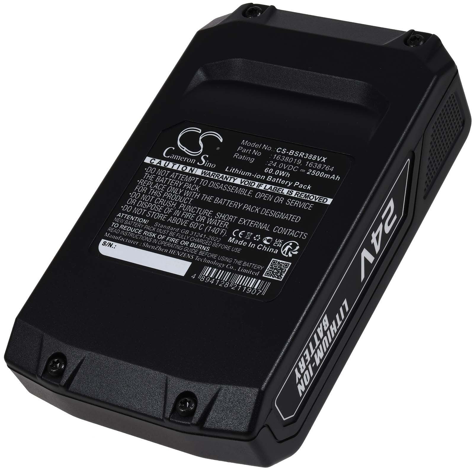 Powery Akku für Bissell 3789U Akku 2500 mAh (24 V)