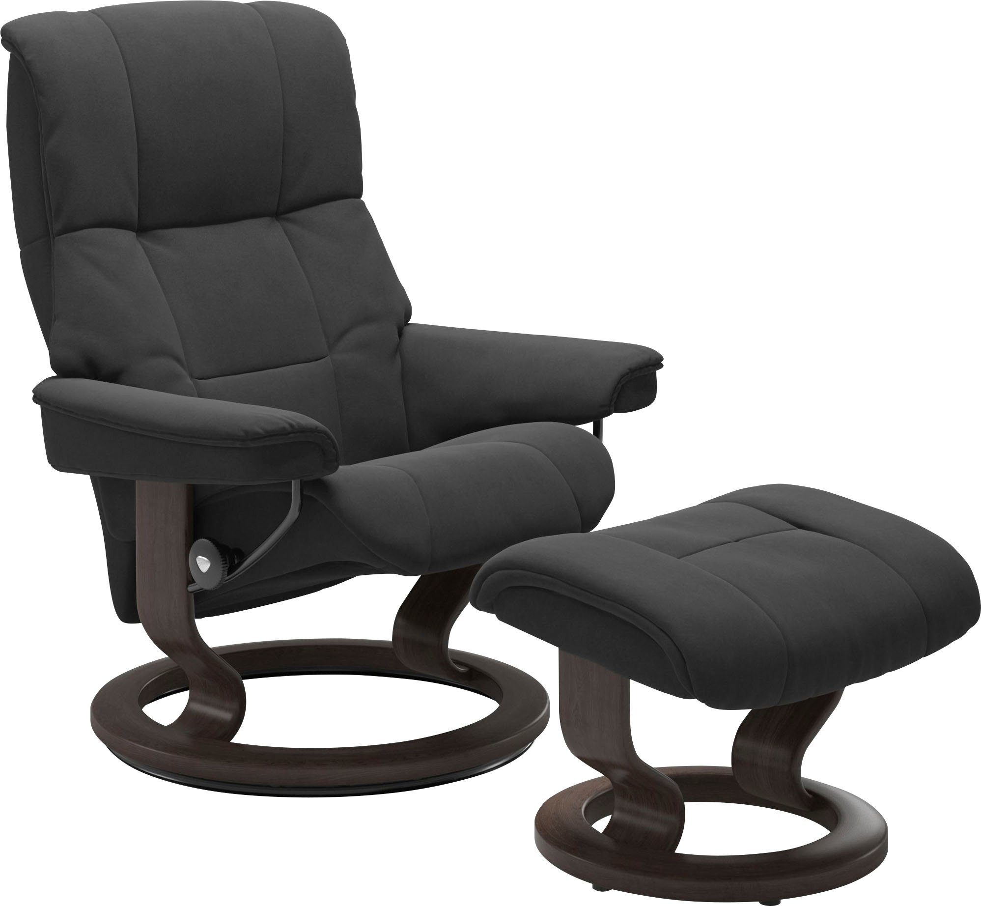 Stressless® Relaxsessel Mayfair (Set, Relaxsessel mit Hocker), mit Hocker, mit Classic Base, Größe S, M & L, Gestell Wenge