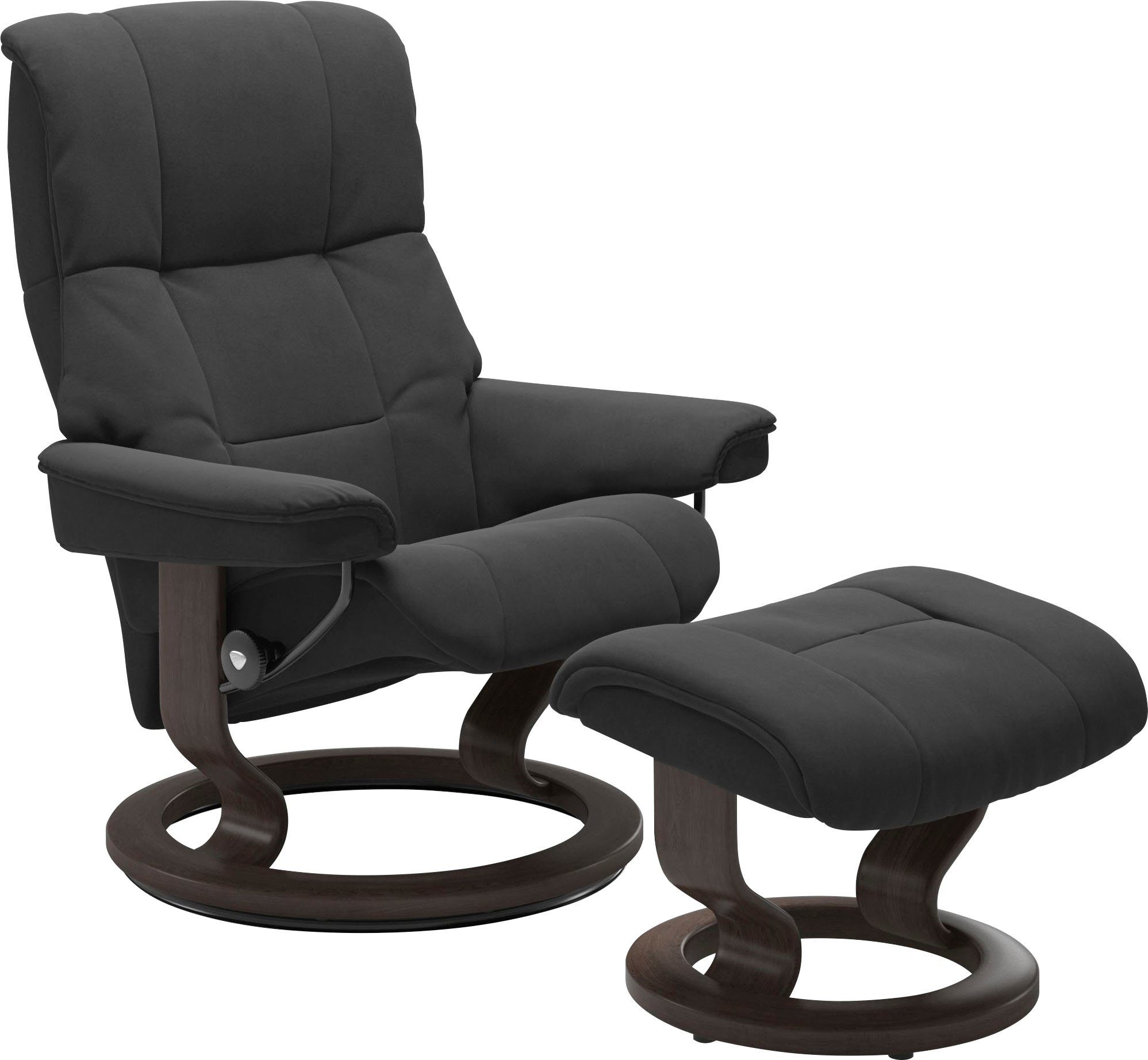 Stressless® Relaxsessel Mayfair (Set, Relaxsessel mit Hocker), mit Hocker,  mit Classic Base, Größe S, M & L, Gestell Wenge