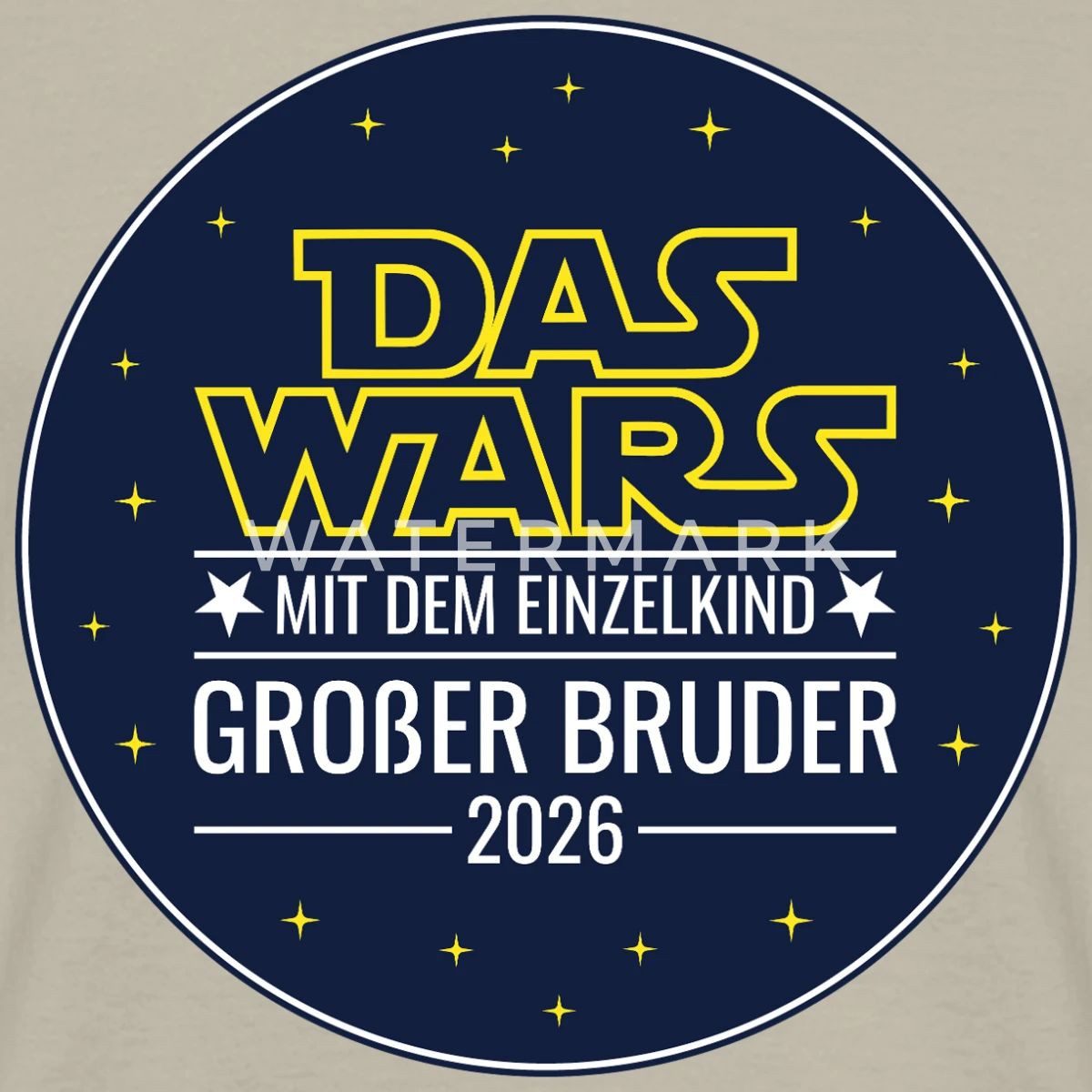 Spreadshirt T-Shirt Das wars mit dem Einzelkind Grosser Bruder 2026 Männer T-Shirt (1-tlg)
