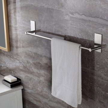 Haiaveng Handtuchhalter Handtuchhalter Selbstklebend, ohne Bohren Habdtuchhalterung, für Badezimmer, Schlafzimmer, Küche, 42cm