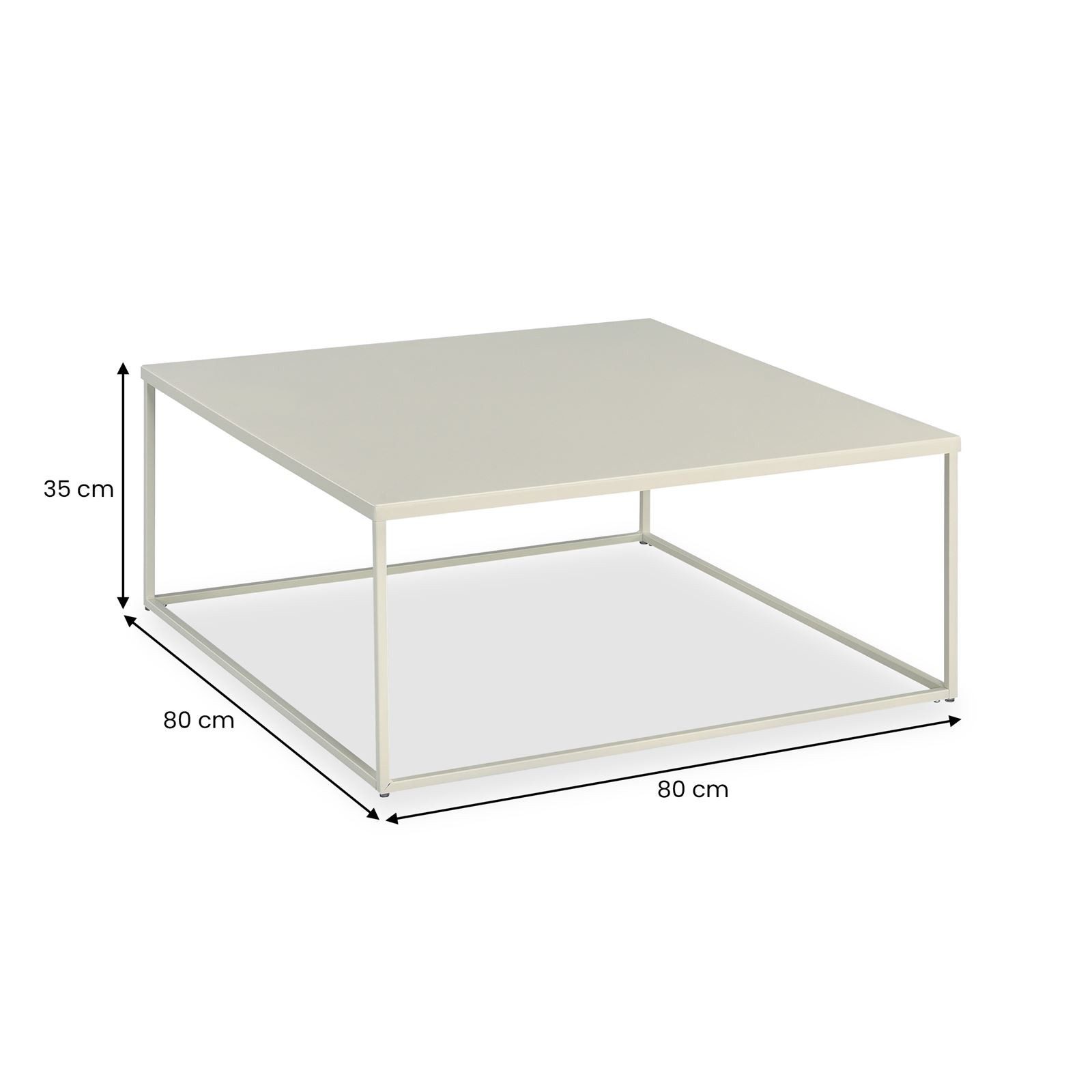 IDIMEX Couchtisch HILAR, Couchtisch modern Sofatisch Wohnzimmertisch Metall