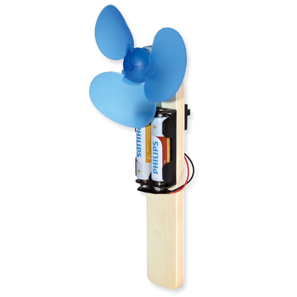matches21 HOME & HOBBY Hand Ventilator Bausatz Holz Kinder ab 10 Holzbaukasten